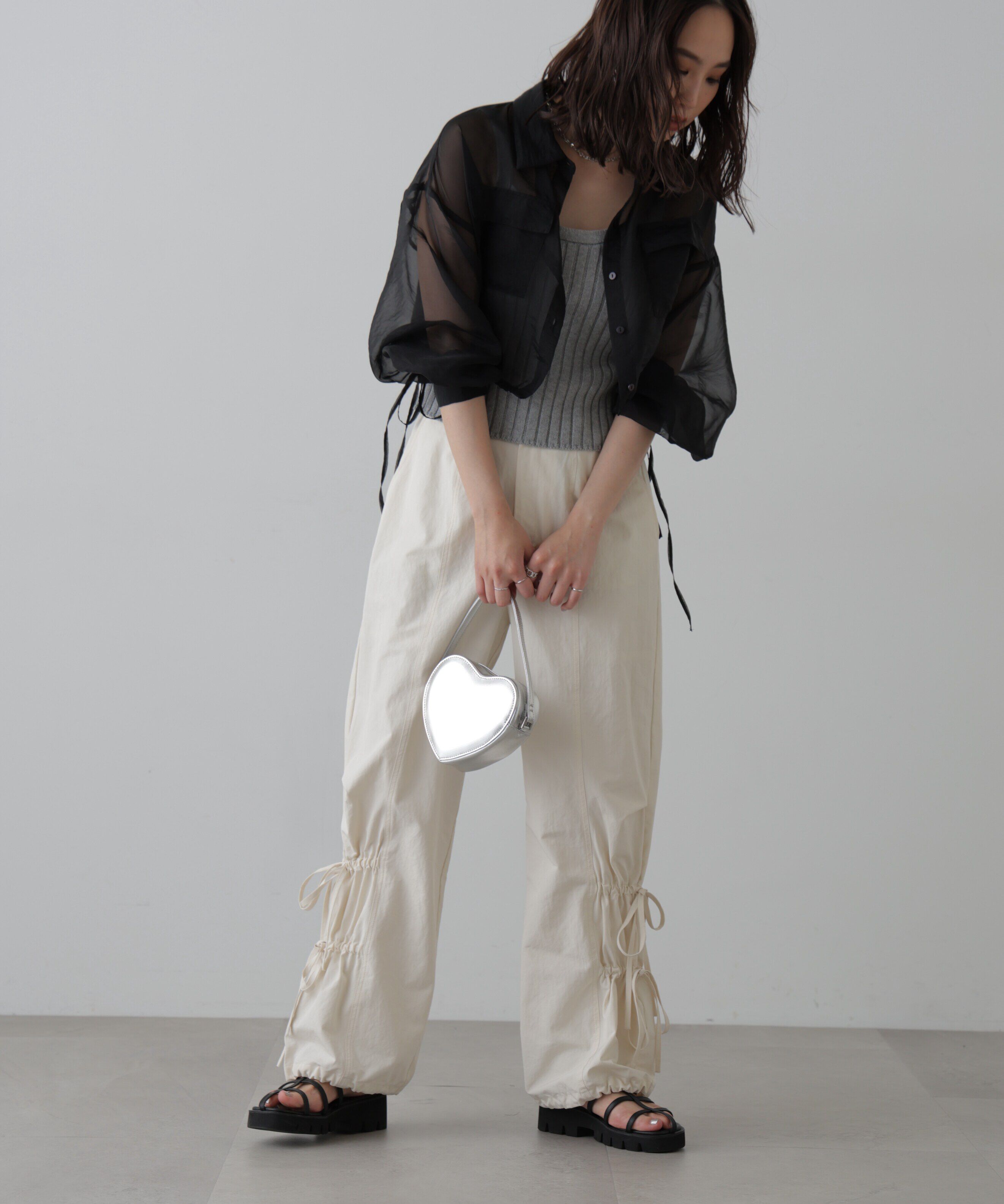  「リブニットタンクトップ」|ニット・セーター|