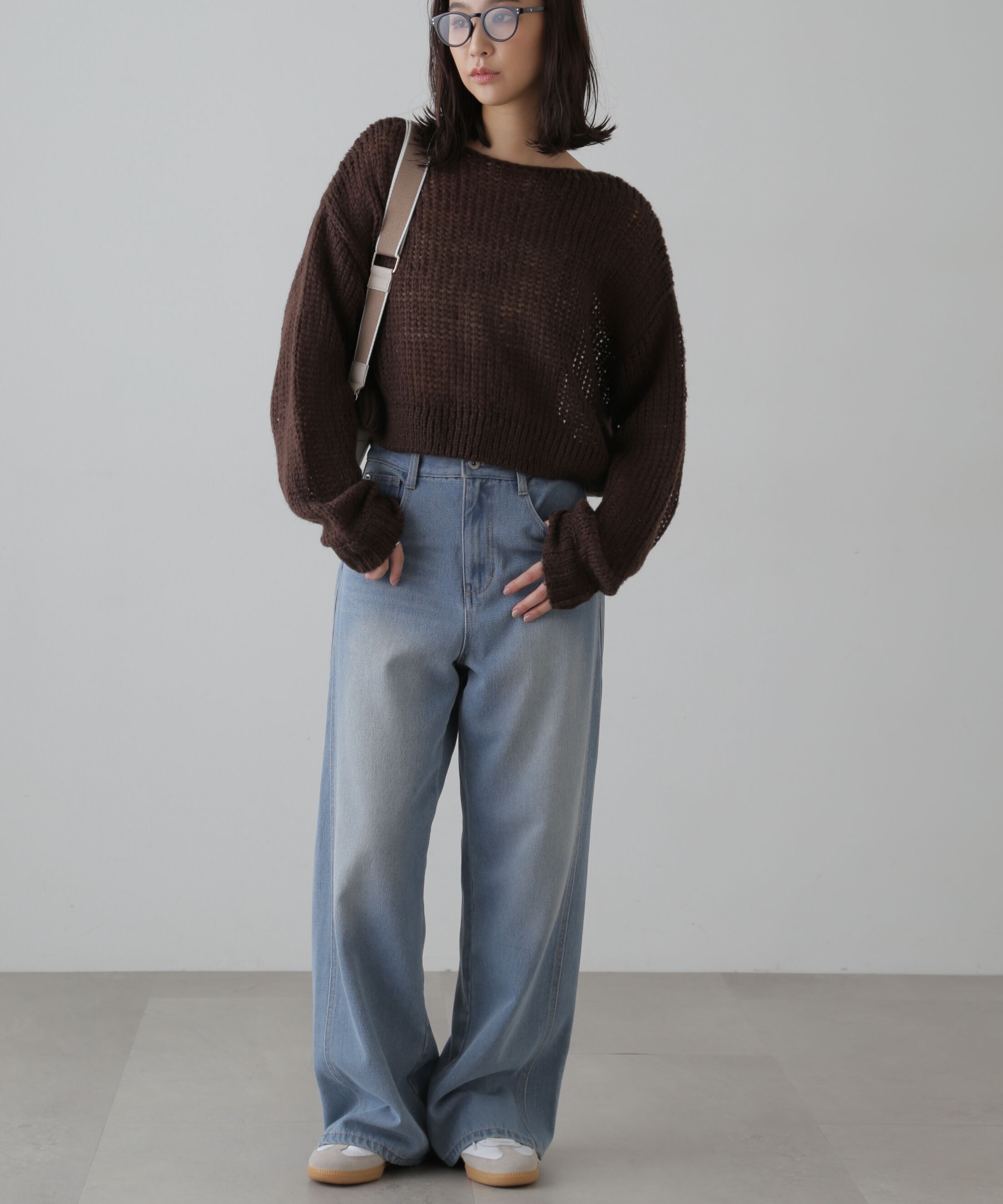  「[XS-Lサイズ展開]サイドパネルヴィンテージライクワイドデニム」|その他|