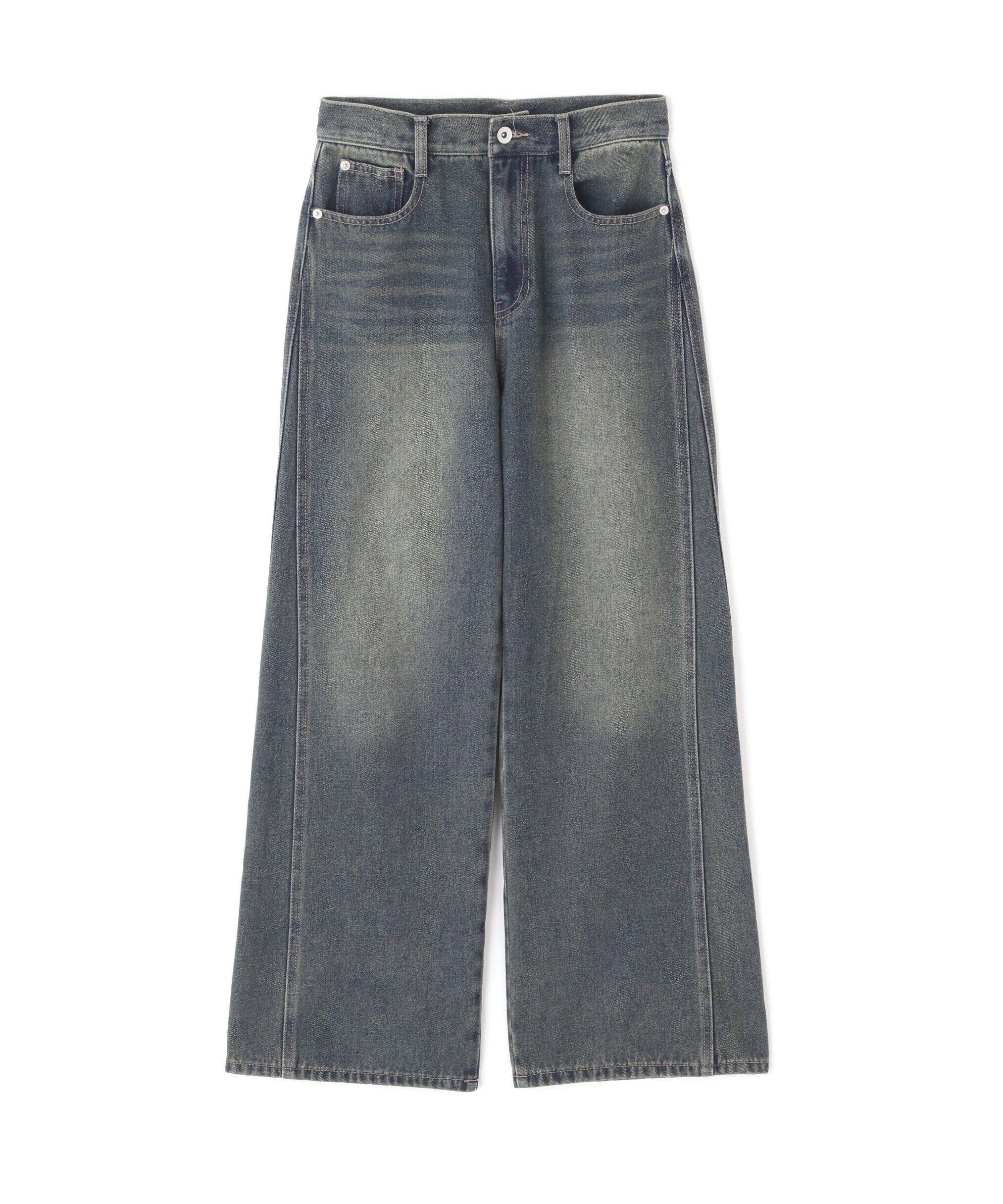  「[XS-Lサイズ展開]サイドパネルヴィンテージライクワイドデニム」|その他|