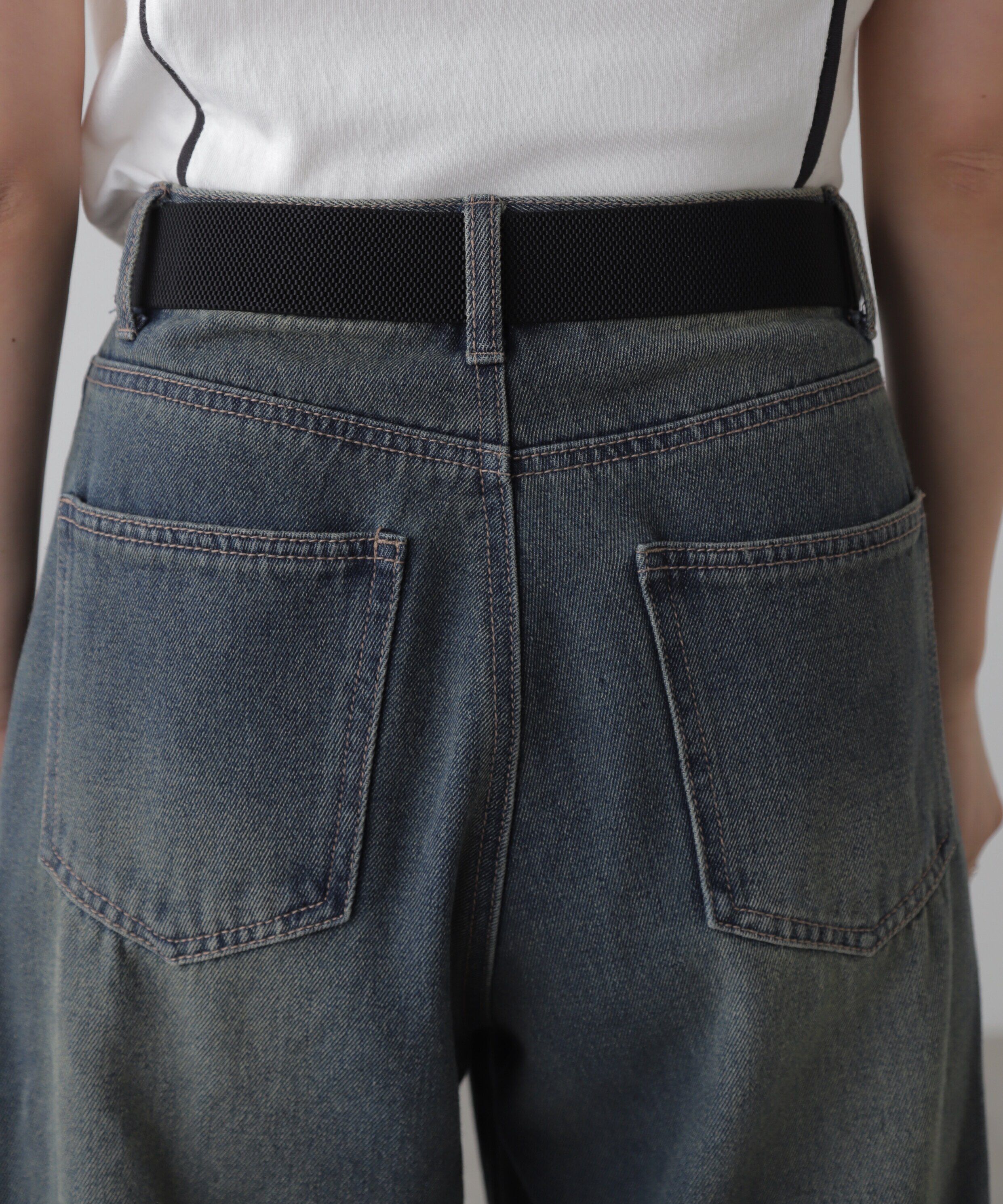  「Ｗバックル太ゴムベルト」|ハンカチ|