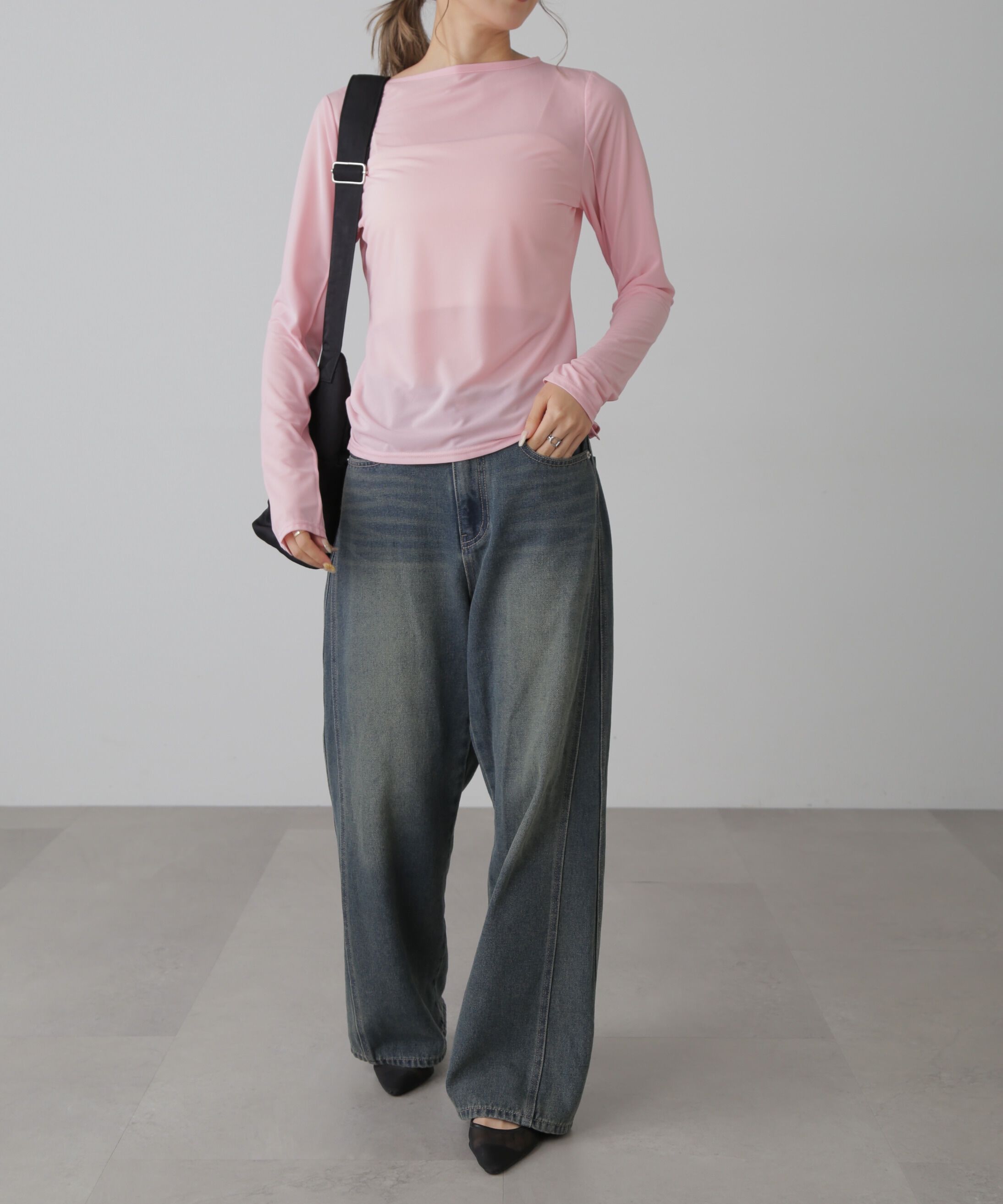  「シアークルーネックカットソー」|Tシャツ・カットソー|