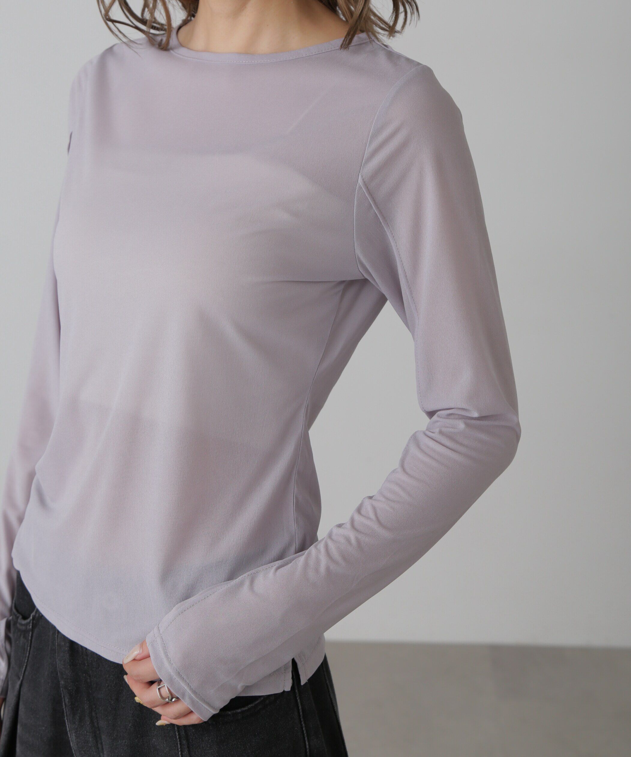  「シアークルーネックカットソー」|Tシャツ・カットソー|