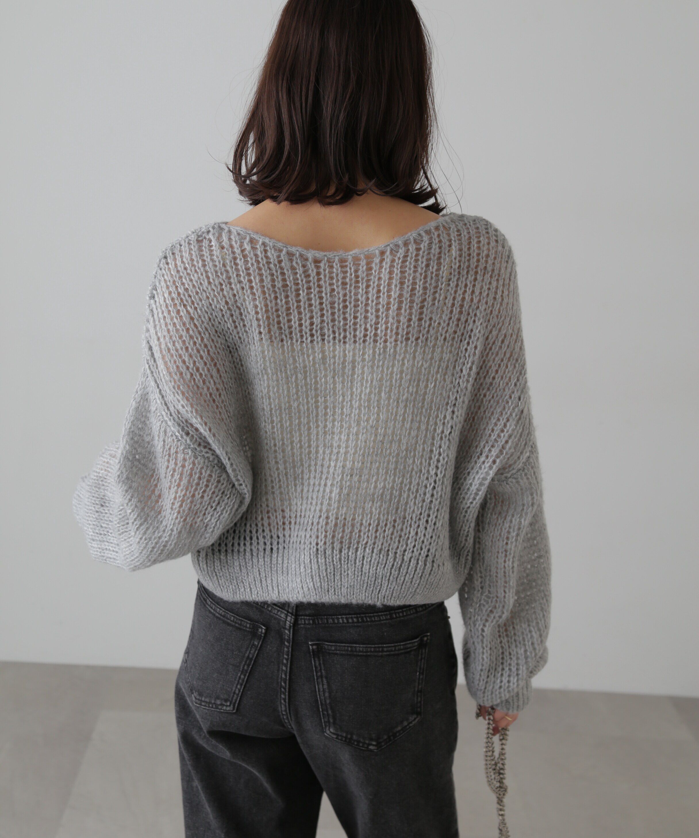  「シアーモヘヤライクニット」|ニット・セーター|