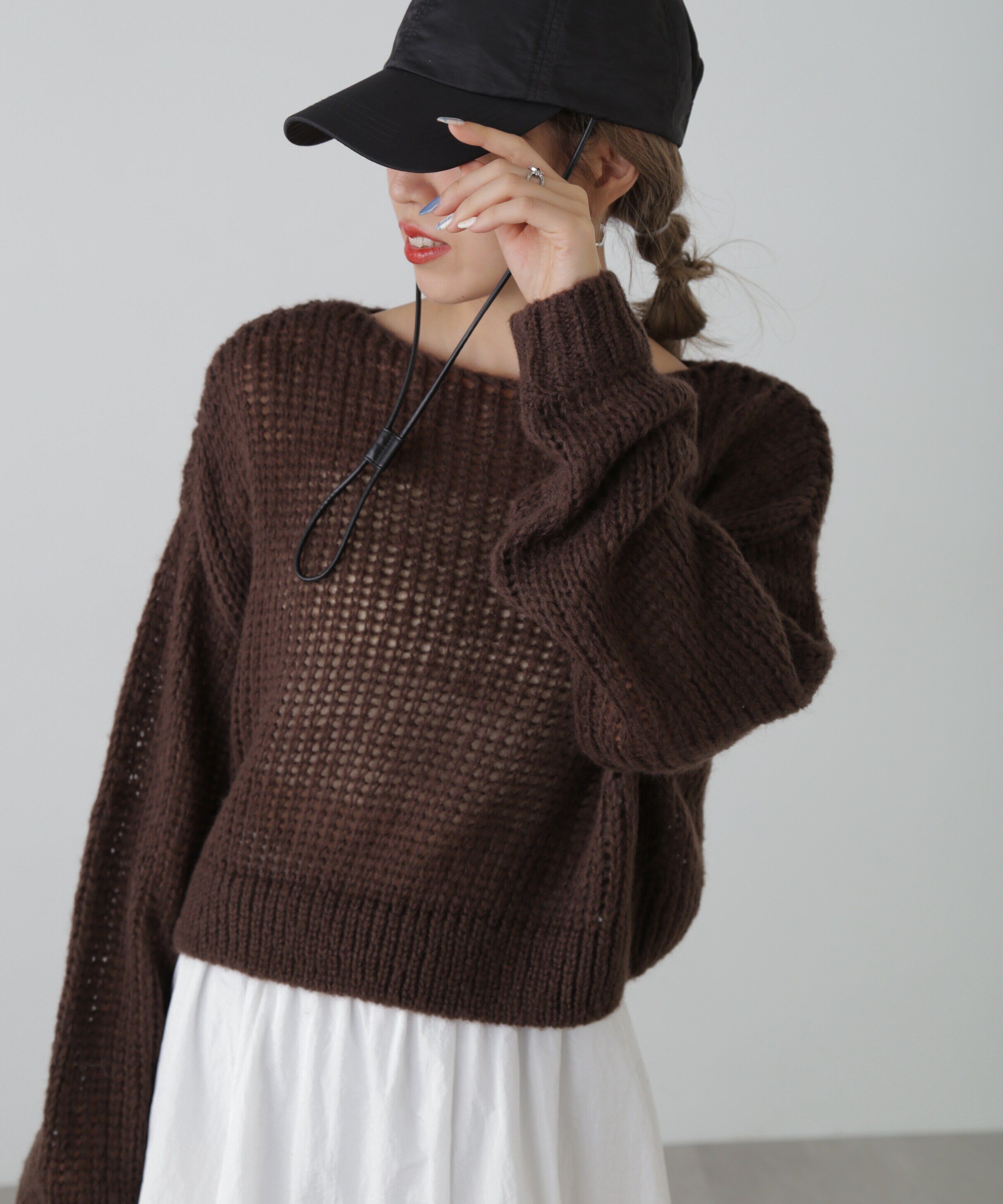  「シアーモヘヤライクニット」|ニット・セーター|
