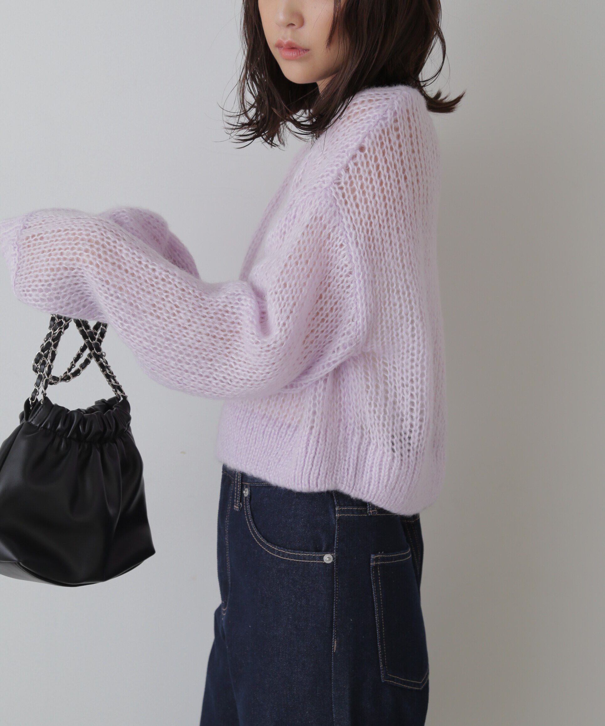  「シアーモヘヤライクニット」|ニット・セーター|