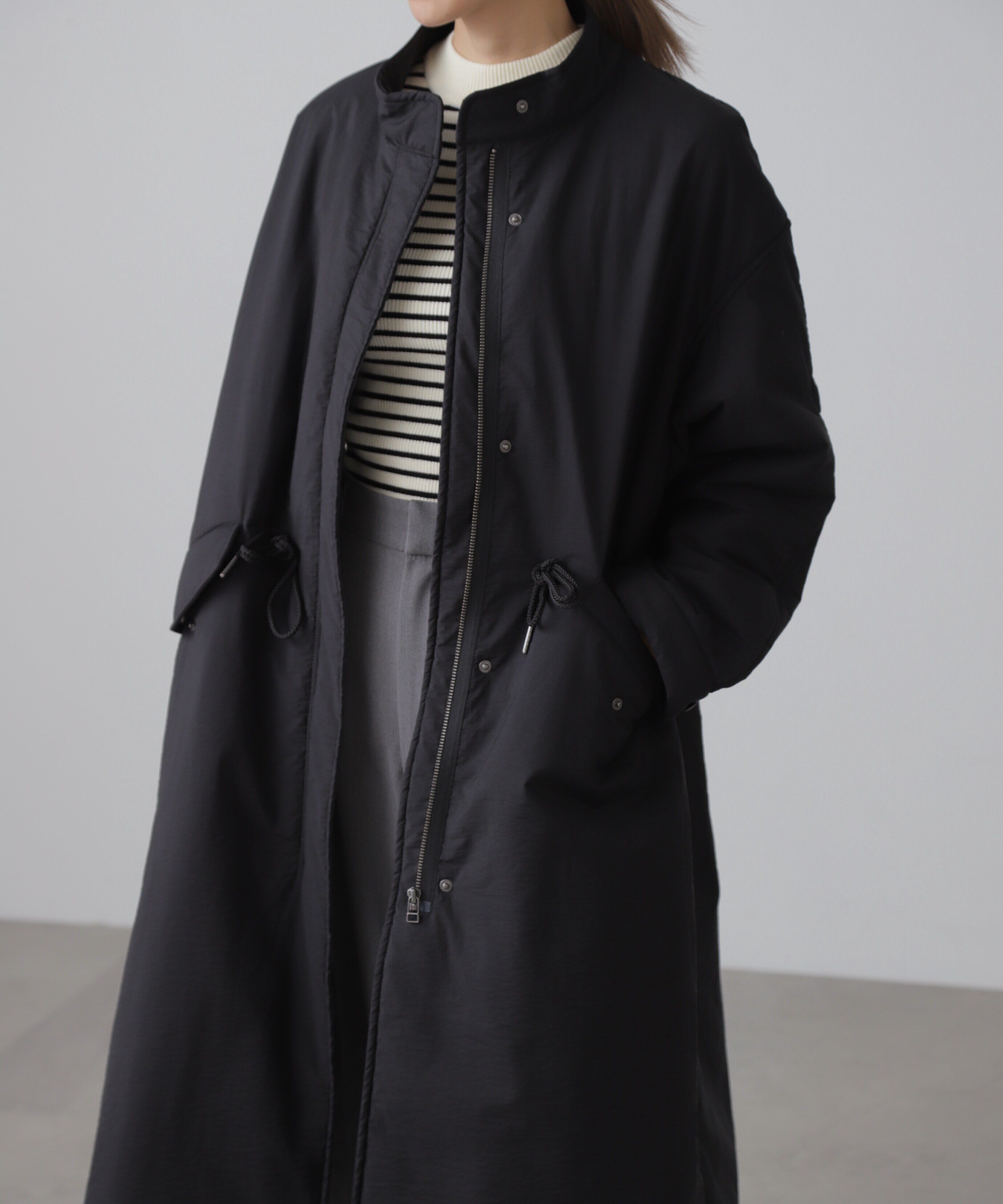  「中綿ロングミリタリーコート」|その他|