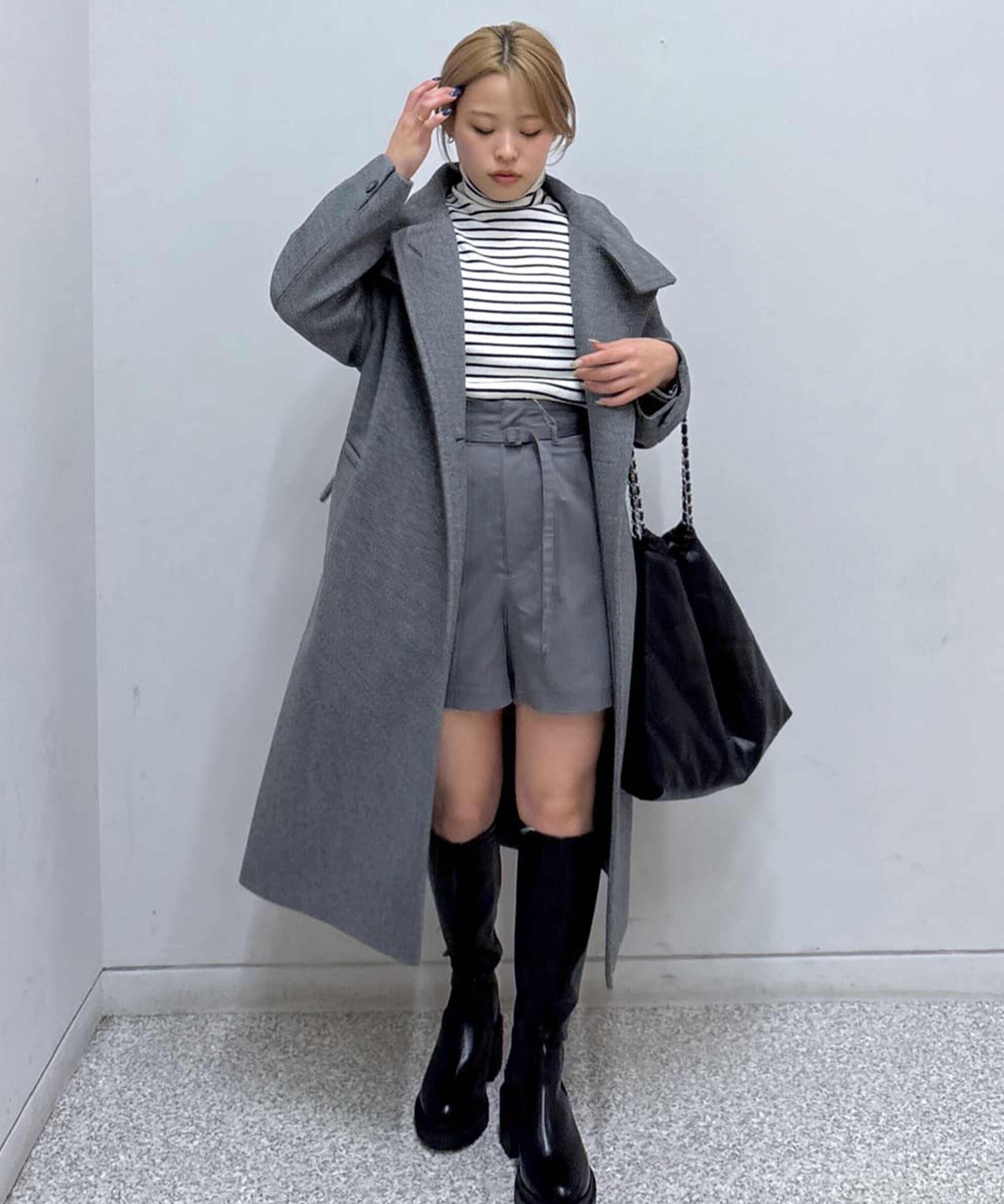  「スタンドカラーロングコート」|その他|