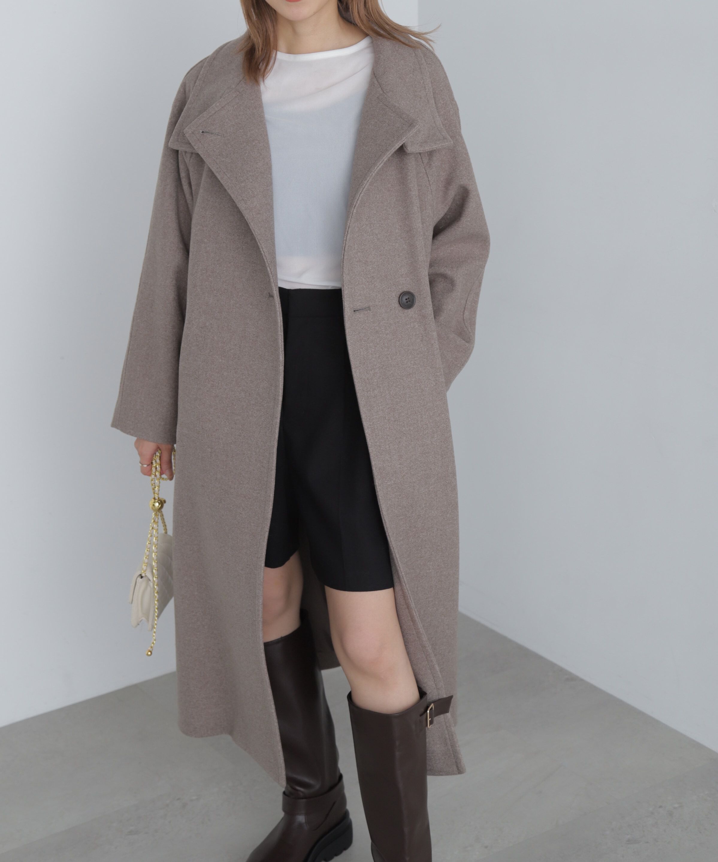  「スタンドカラーロングコート」|その他|