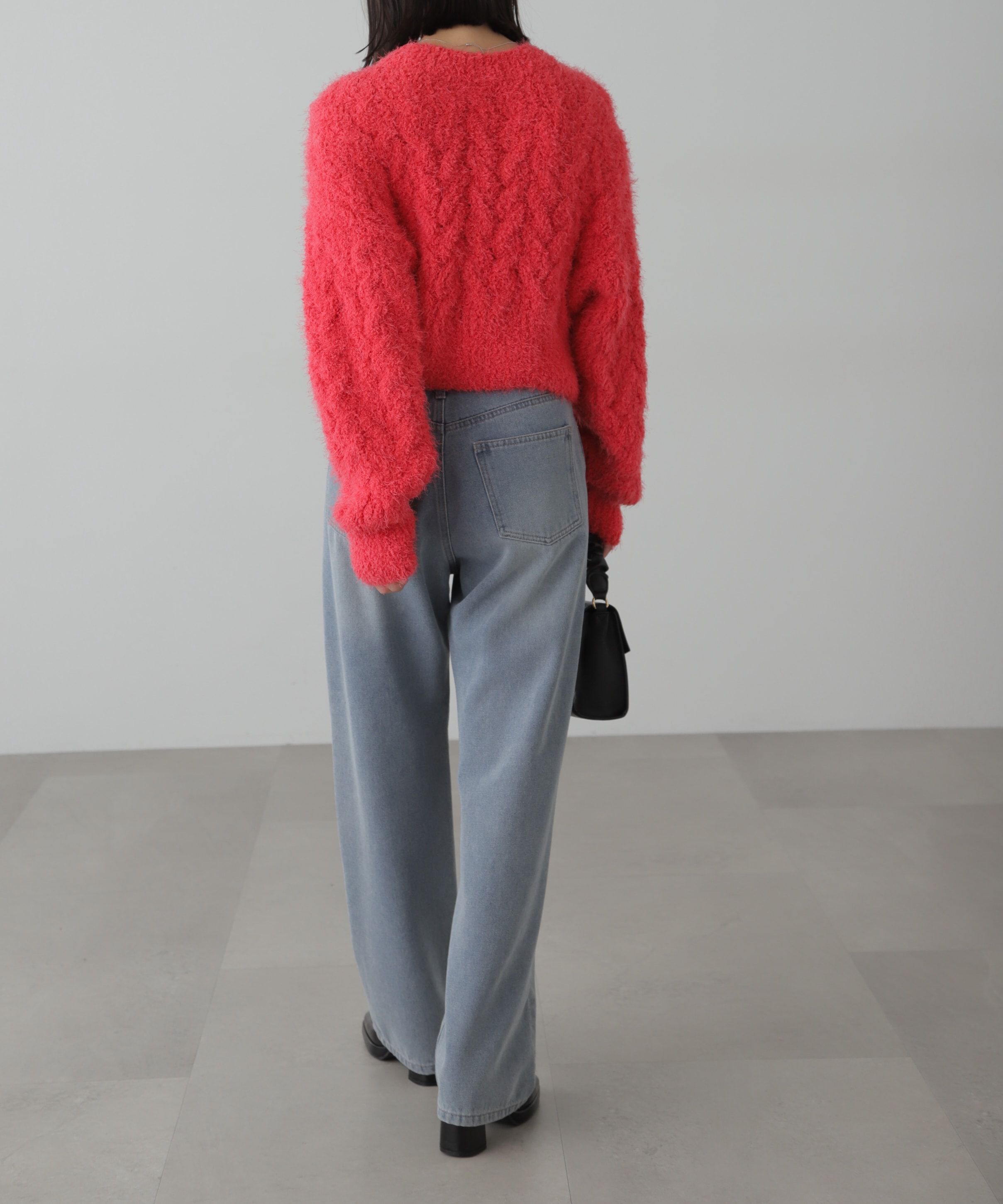  「シャギーケーブルニット」|ニット・セーター|