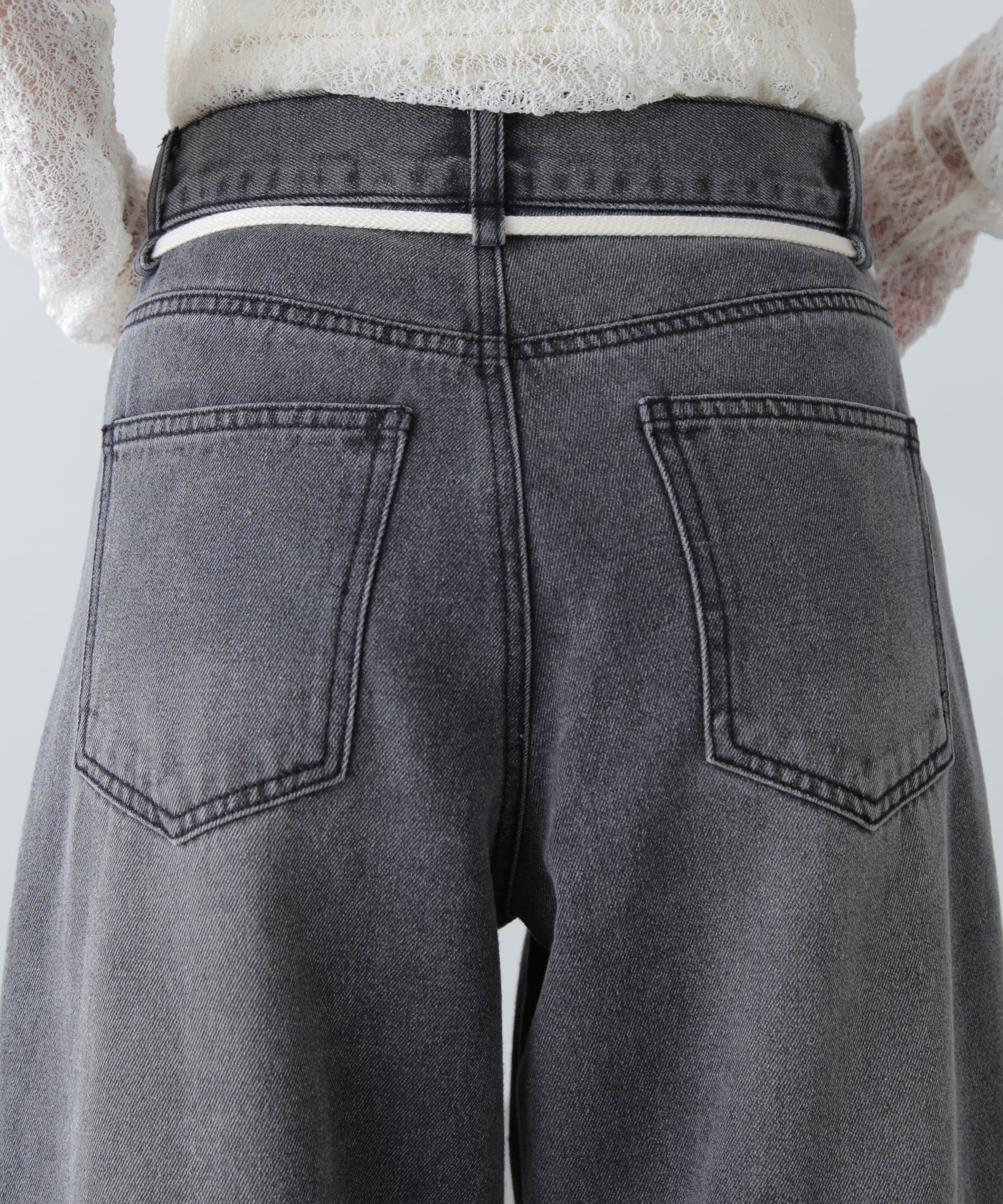  「リメイク風ワイドデニム」|その他|