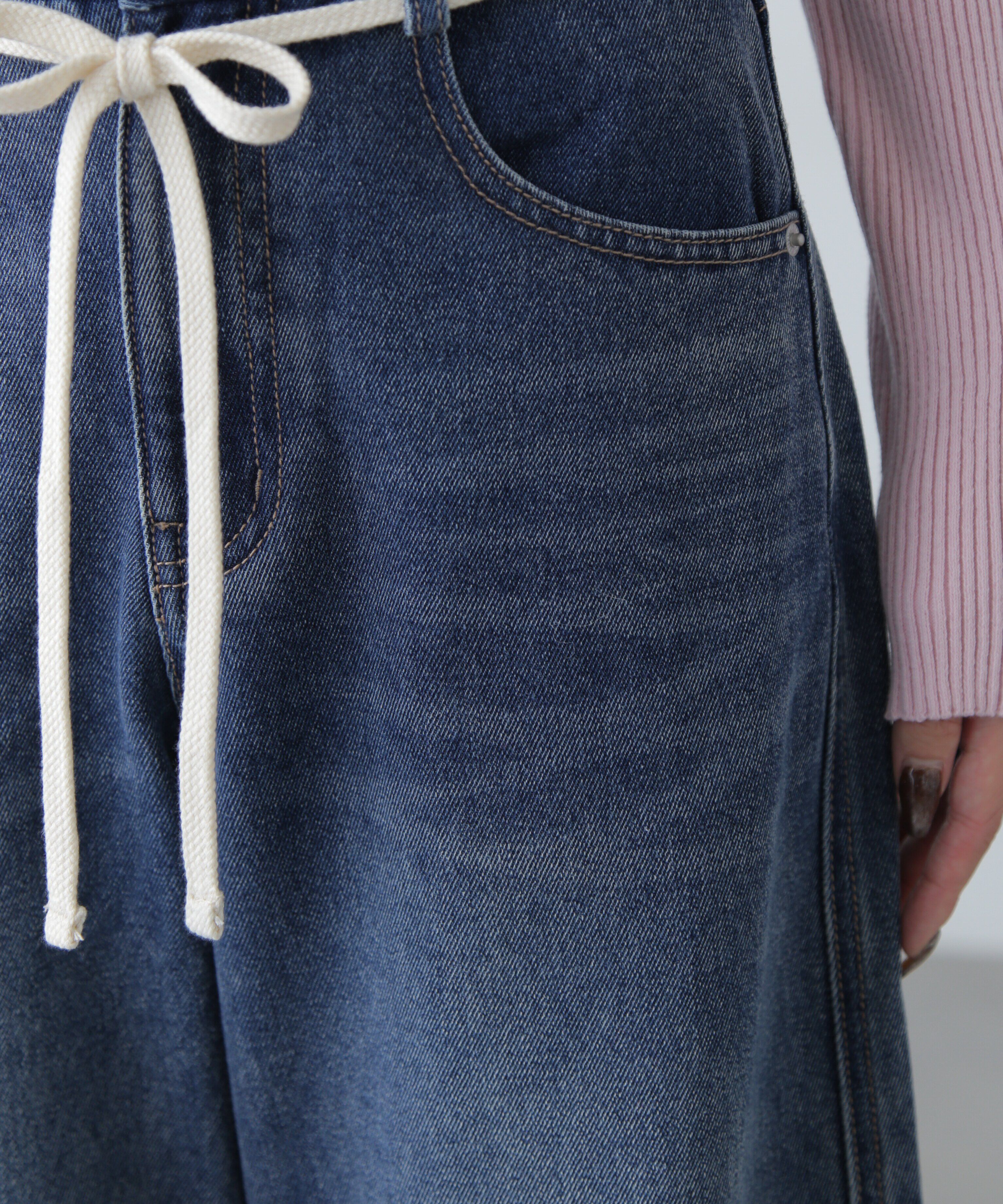  「リメイク風ワイドデニム」|その他|