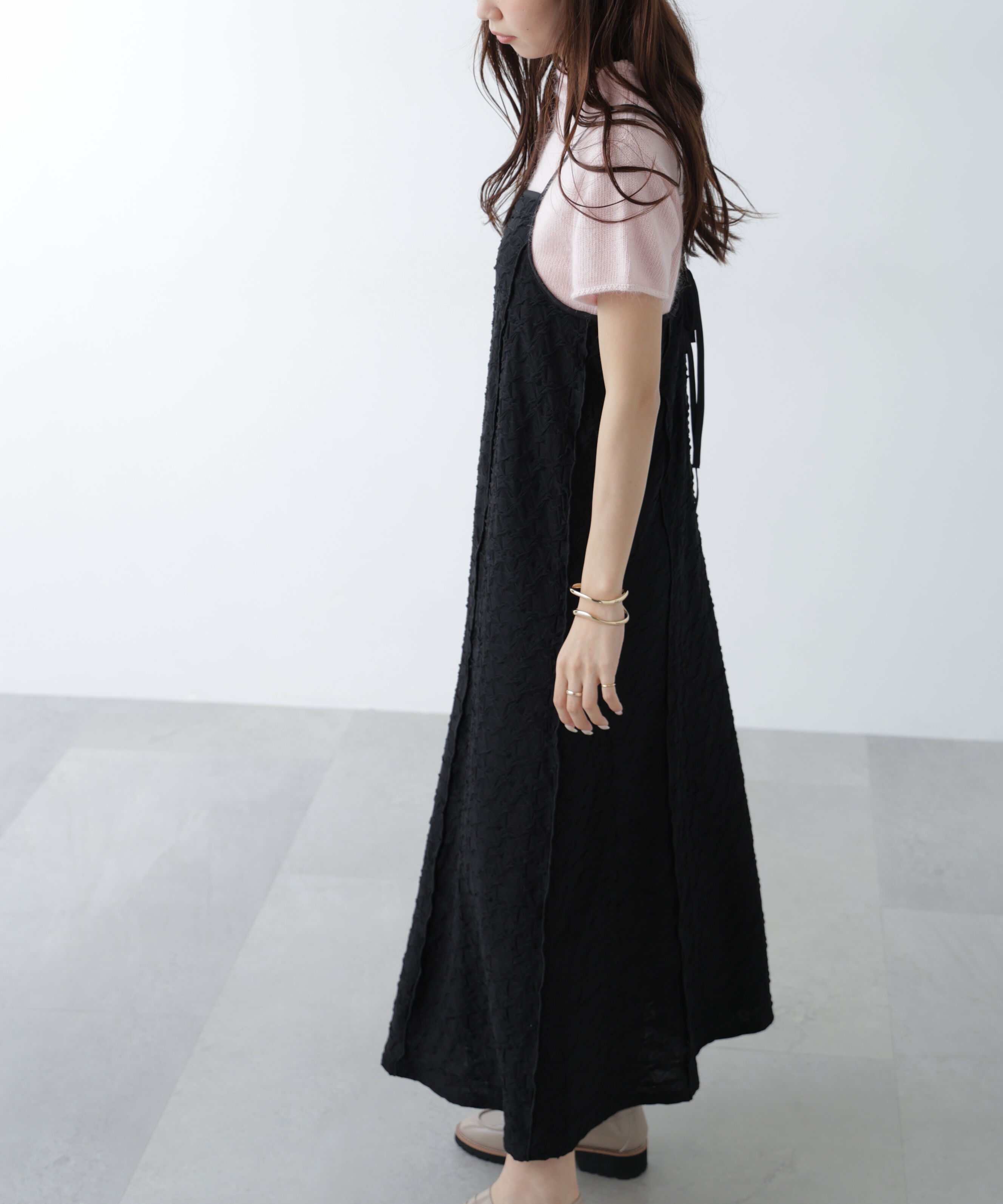  「パネルフレアキャミワンピース」|ワンピース|