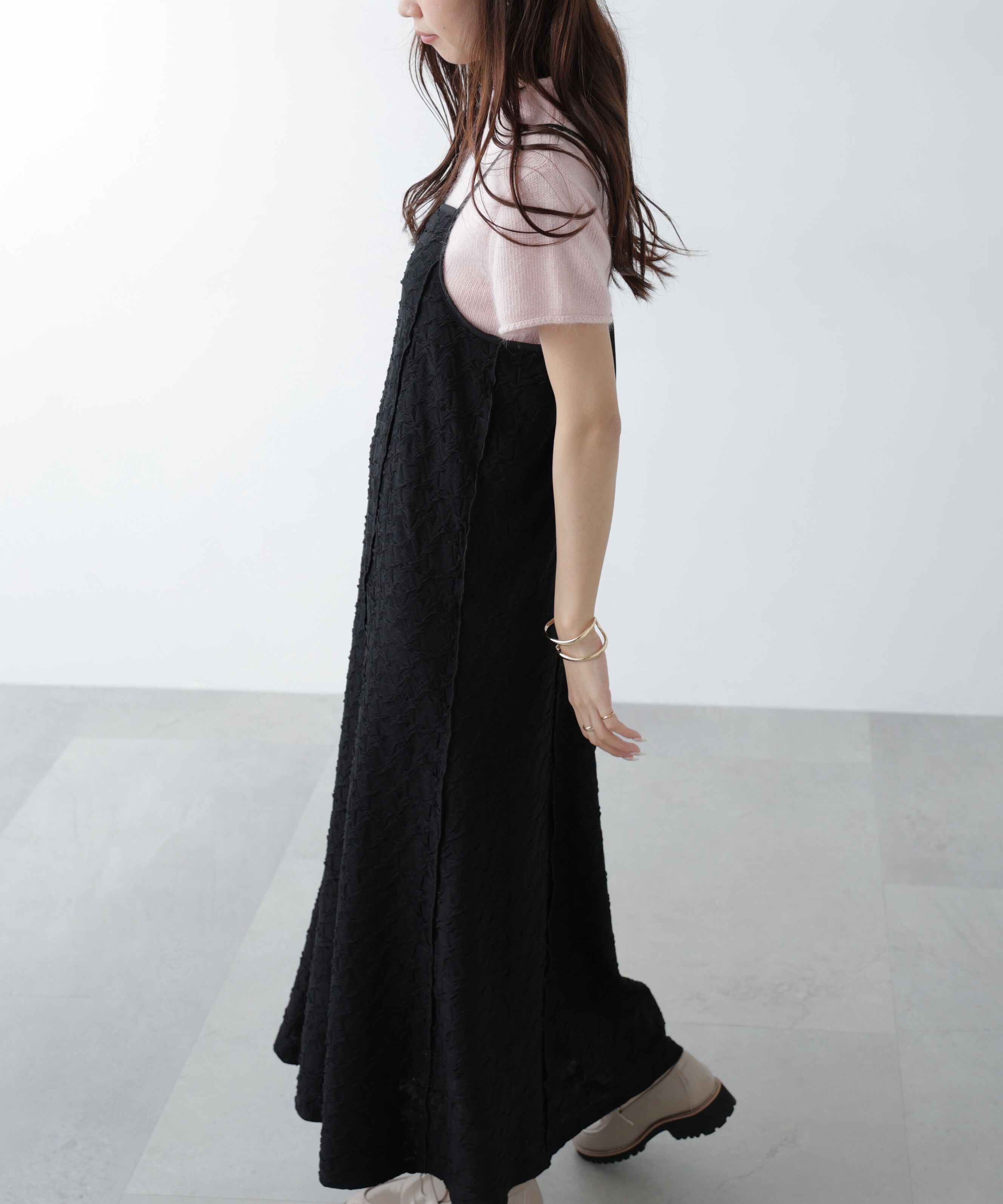  「パネルフレアキャミワンピース」|ワンピース|