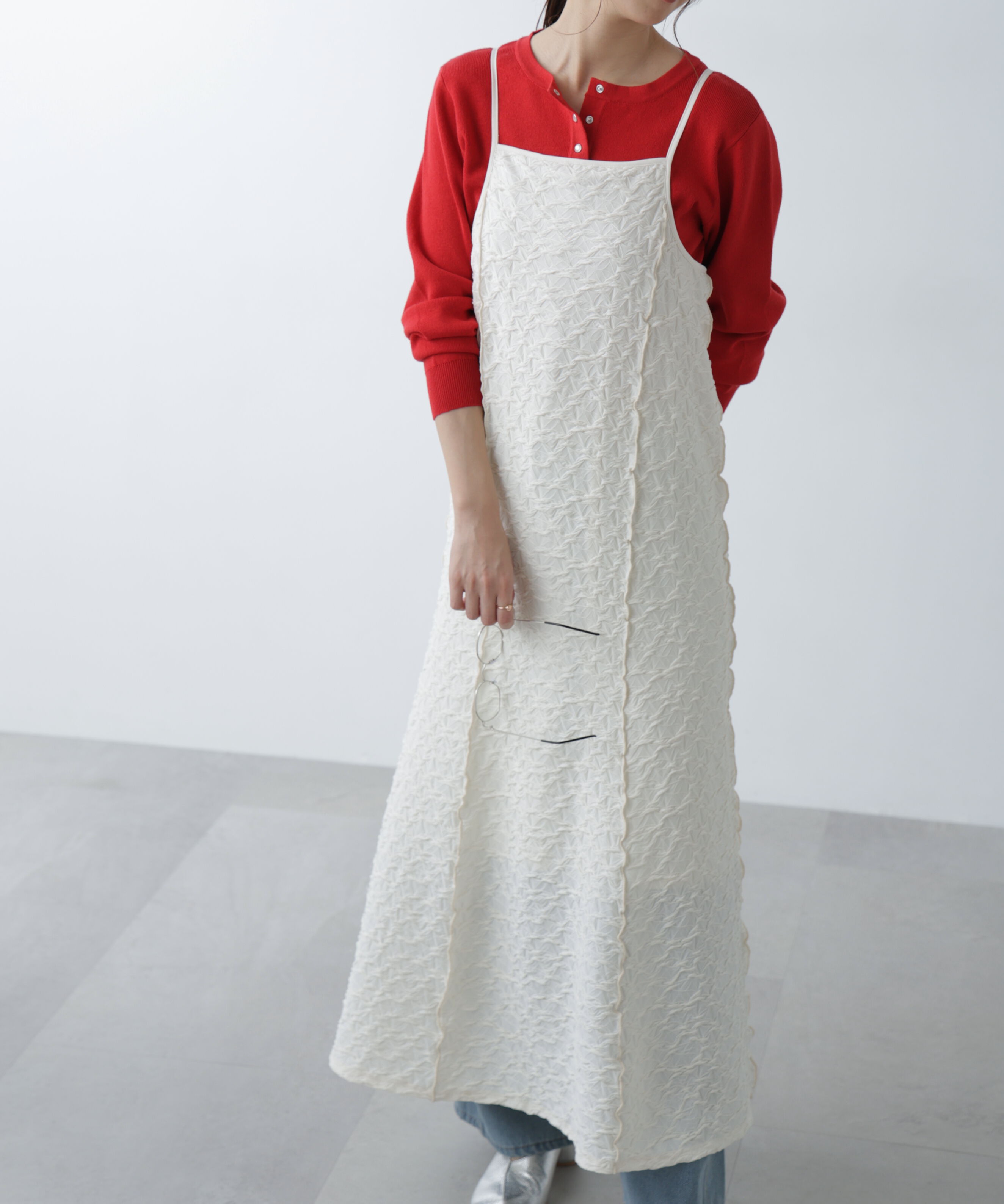  「パネルフレアキャミワンピース」|ワンピース|