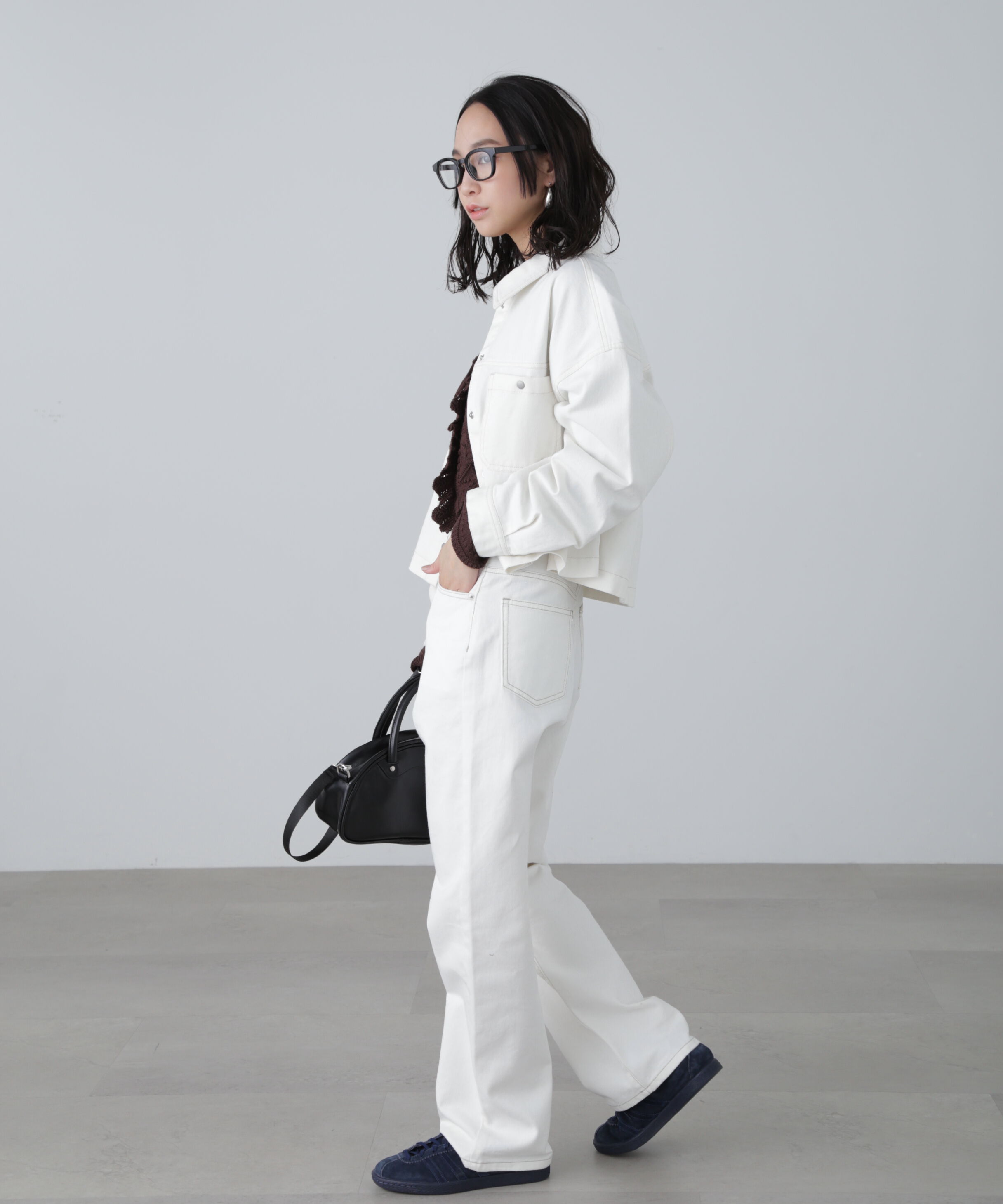  「フロントポケットショートシャツブルゾン」|ブルゾン・スタジャン|