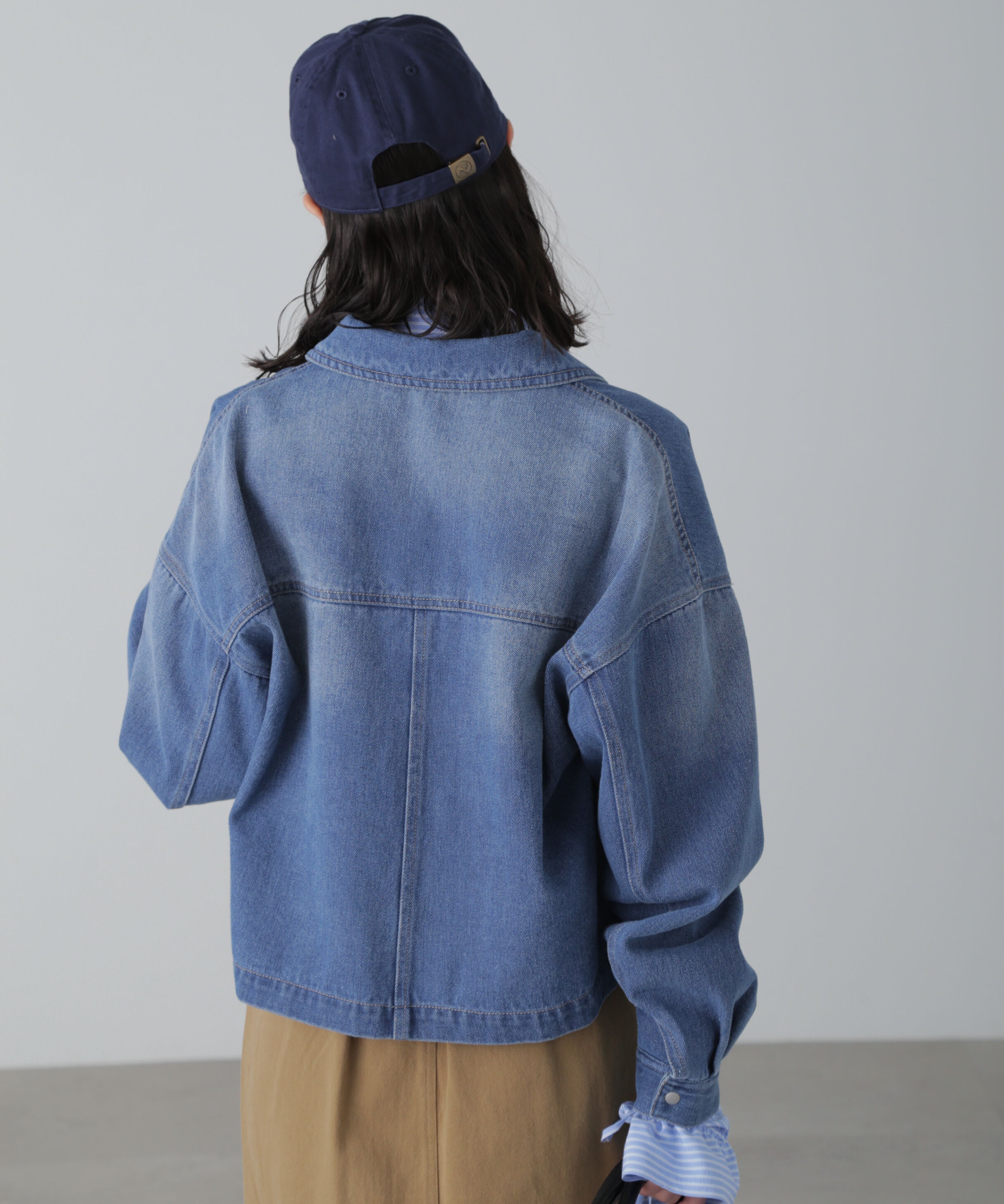  「フロントポケットショートシャツブルゾン」|ブルゾン・スタジャン|