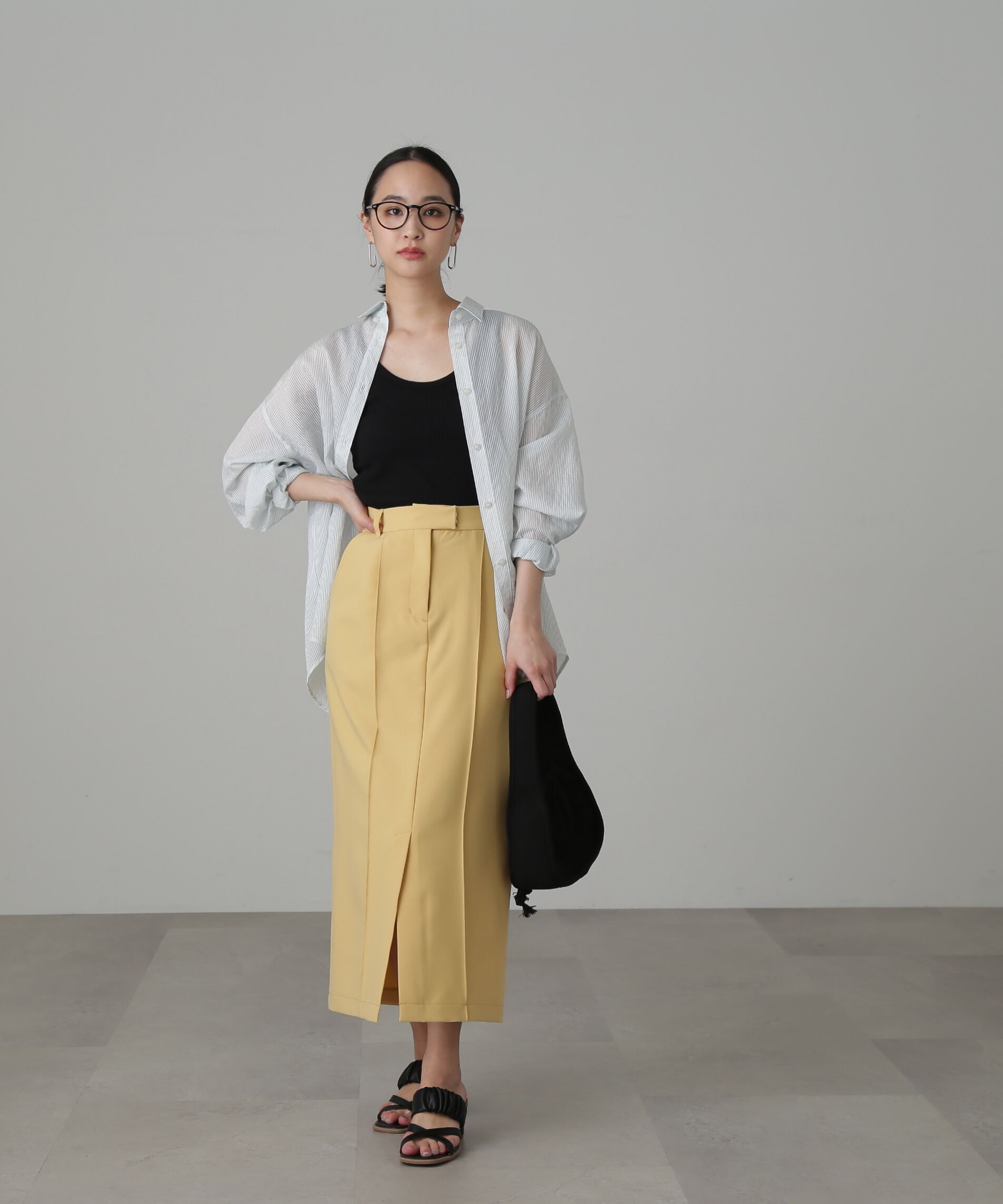  「シアーストライプオーバーシャツ」|シャツ・ブラウス|