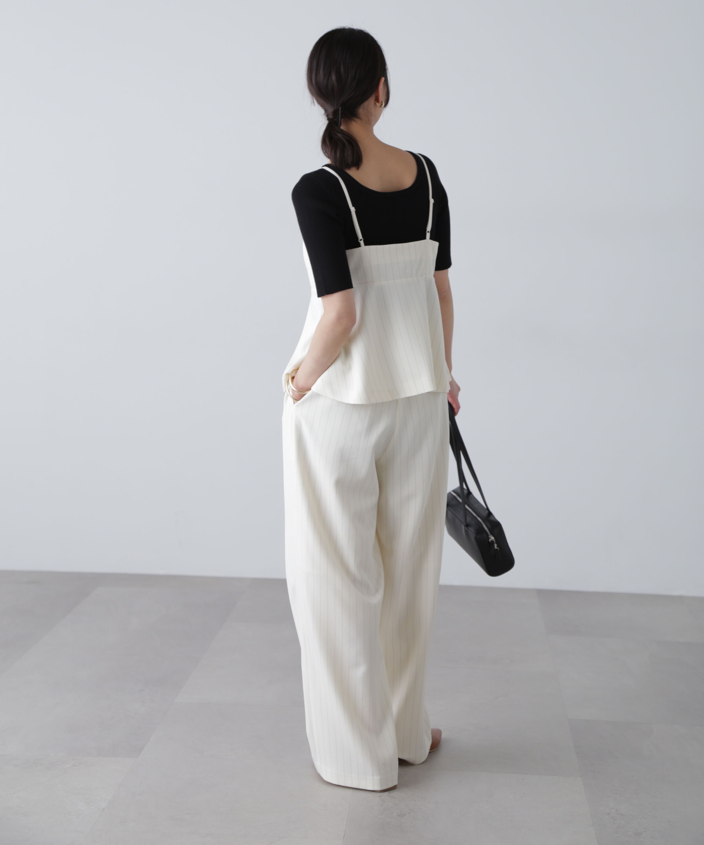  「〈セットアップ対応〉タックセミワイドパンツ」|その他|