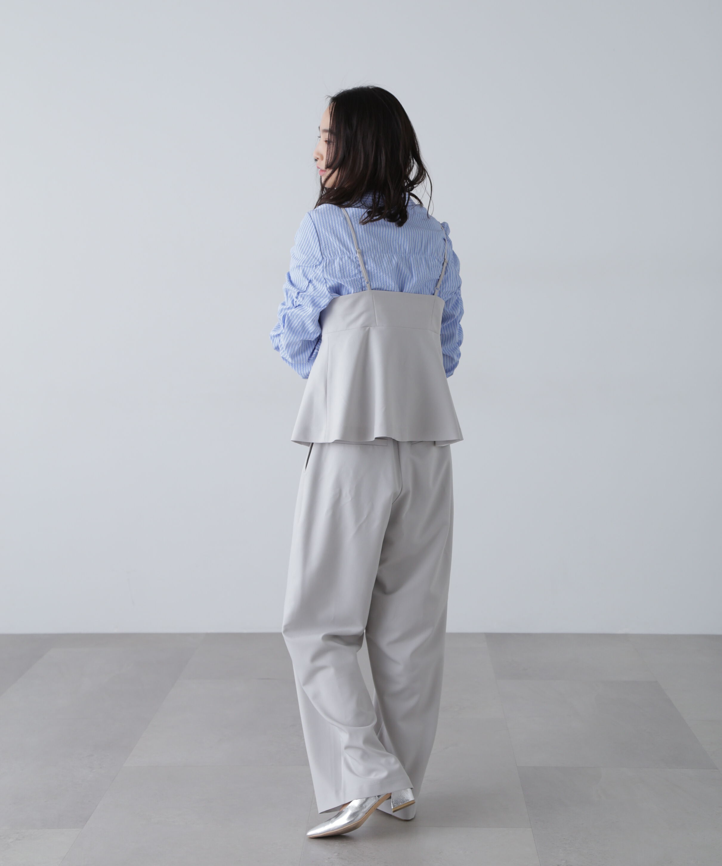  「〈セットアップ対応〉タックセミワイドパンツ」|その他|