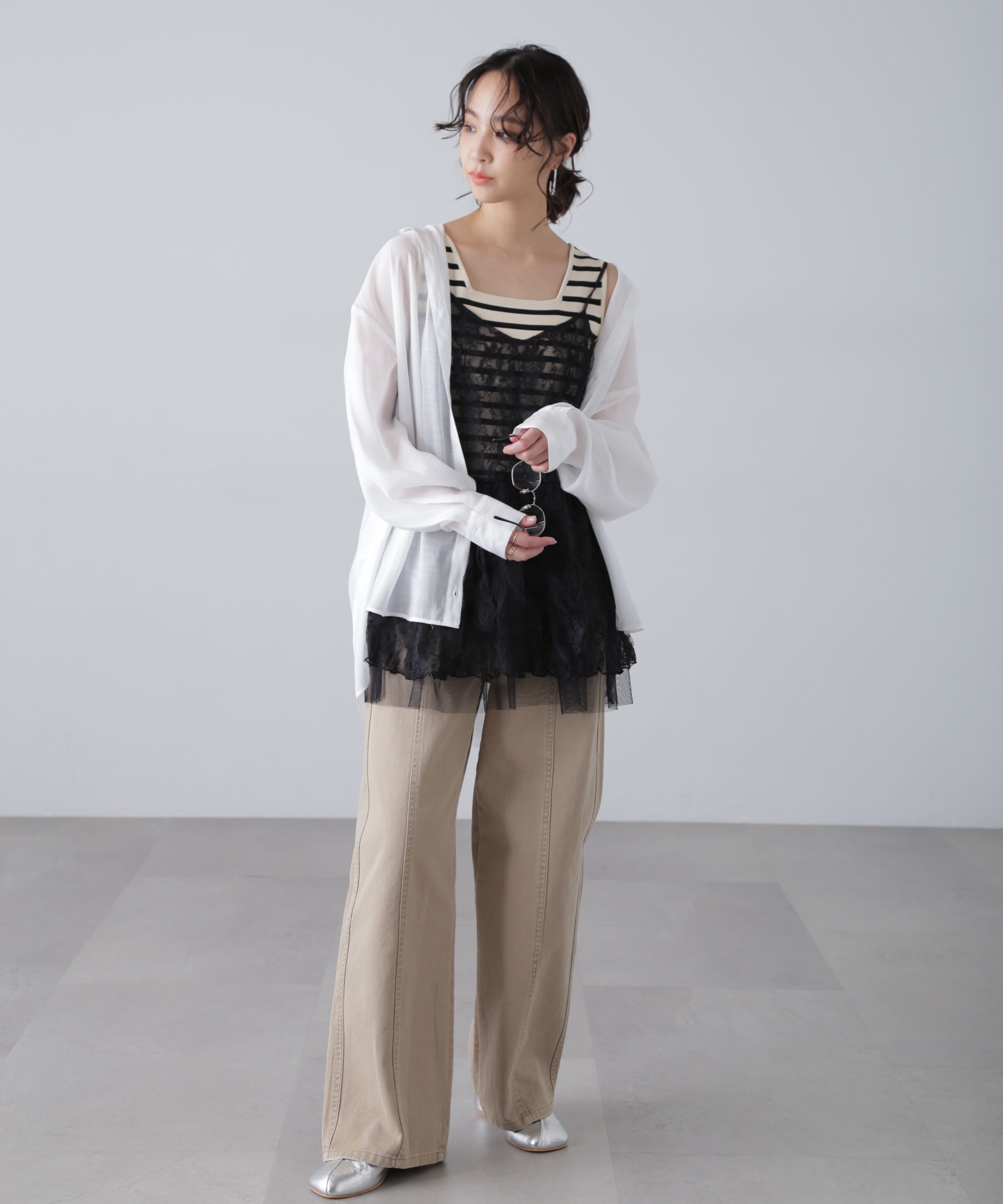  「ローティアードレースチュニック」|シャツ・ブラウス|