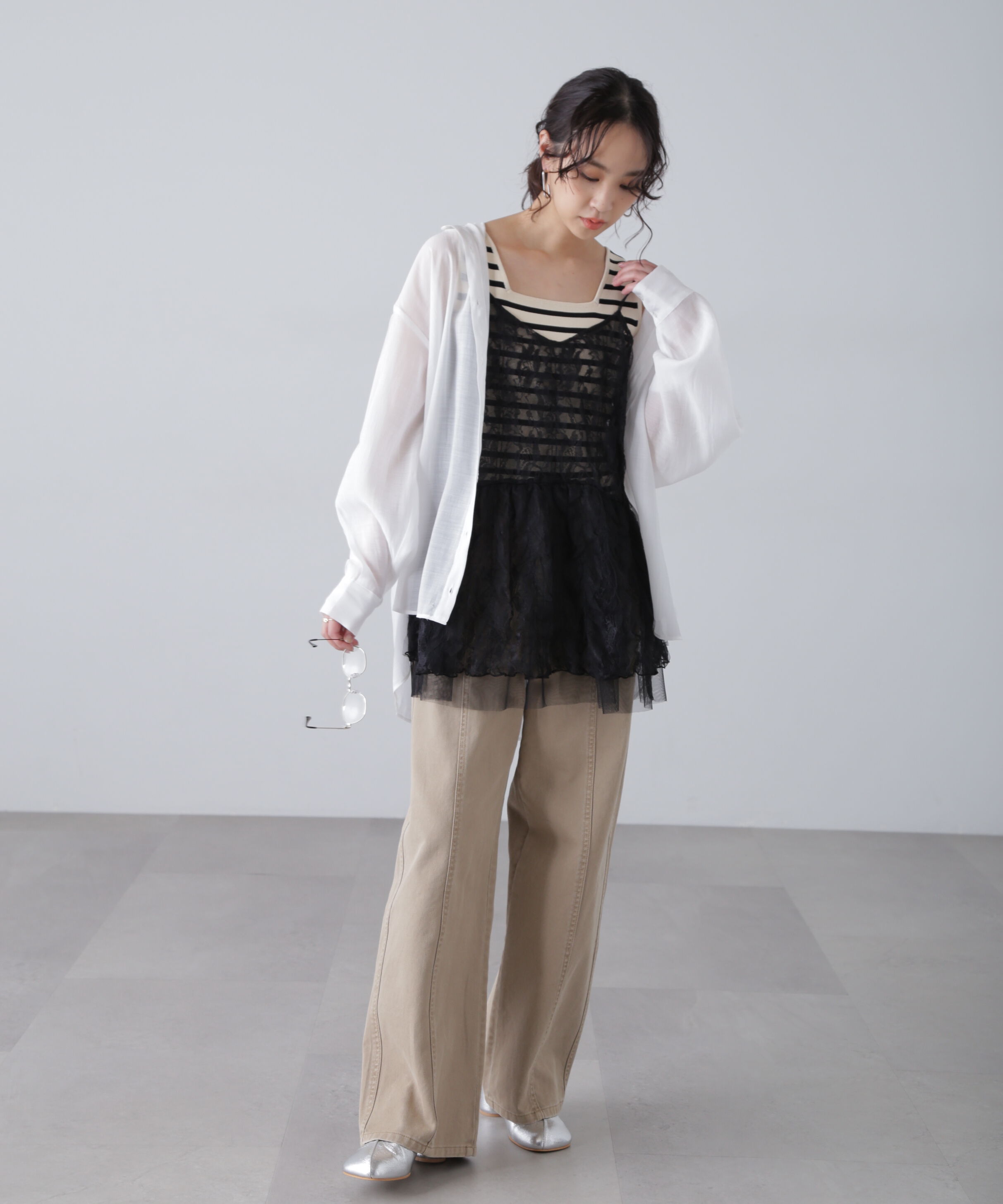  「ローティアードレースチュニック」|シャツ・ブラウス|