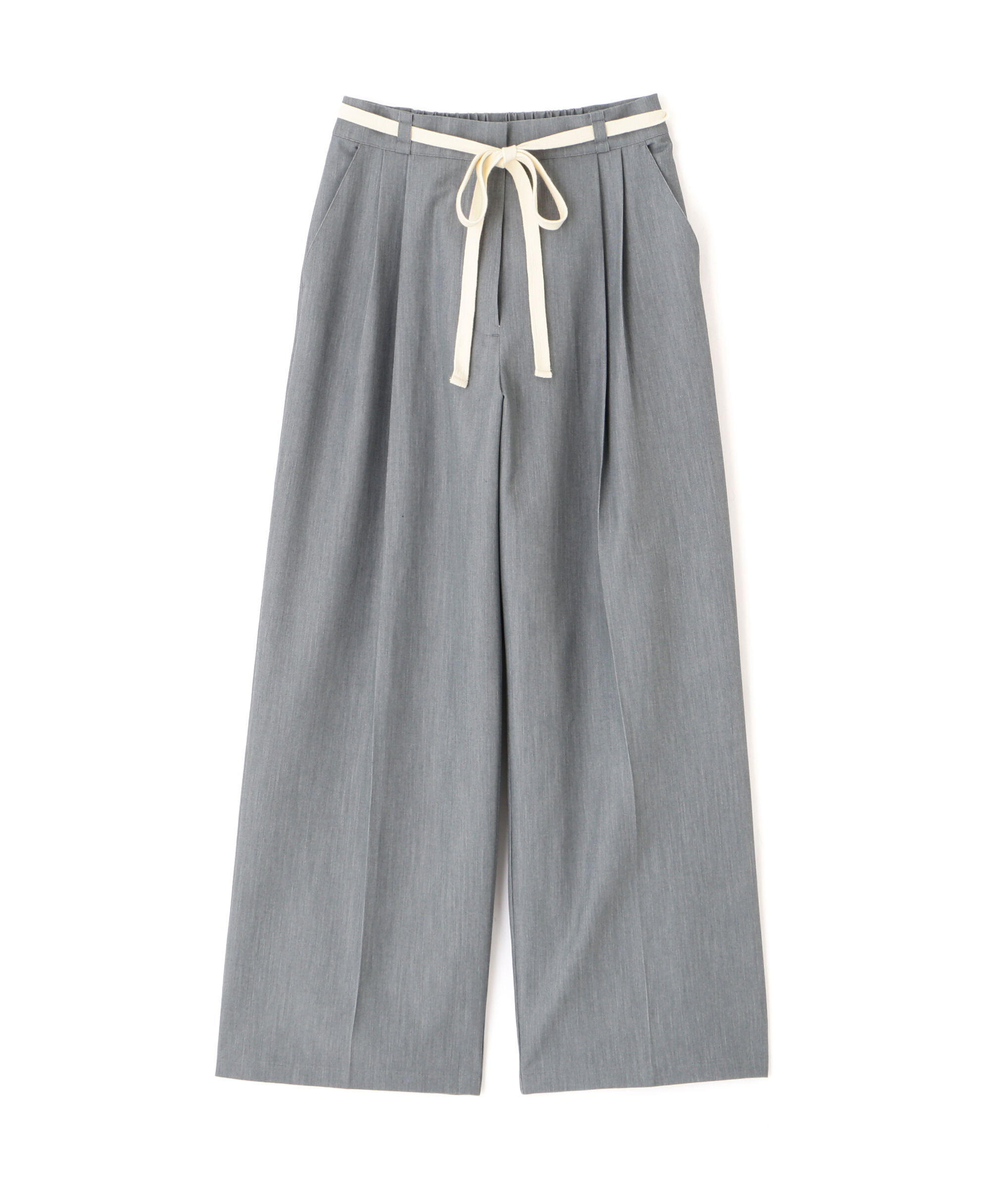  「杉綾リボンベルトワイドパンツ」|その他|