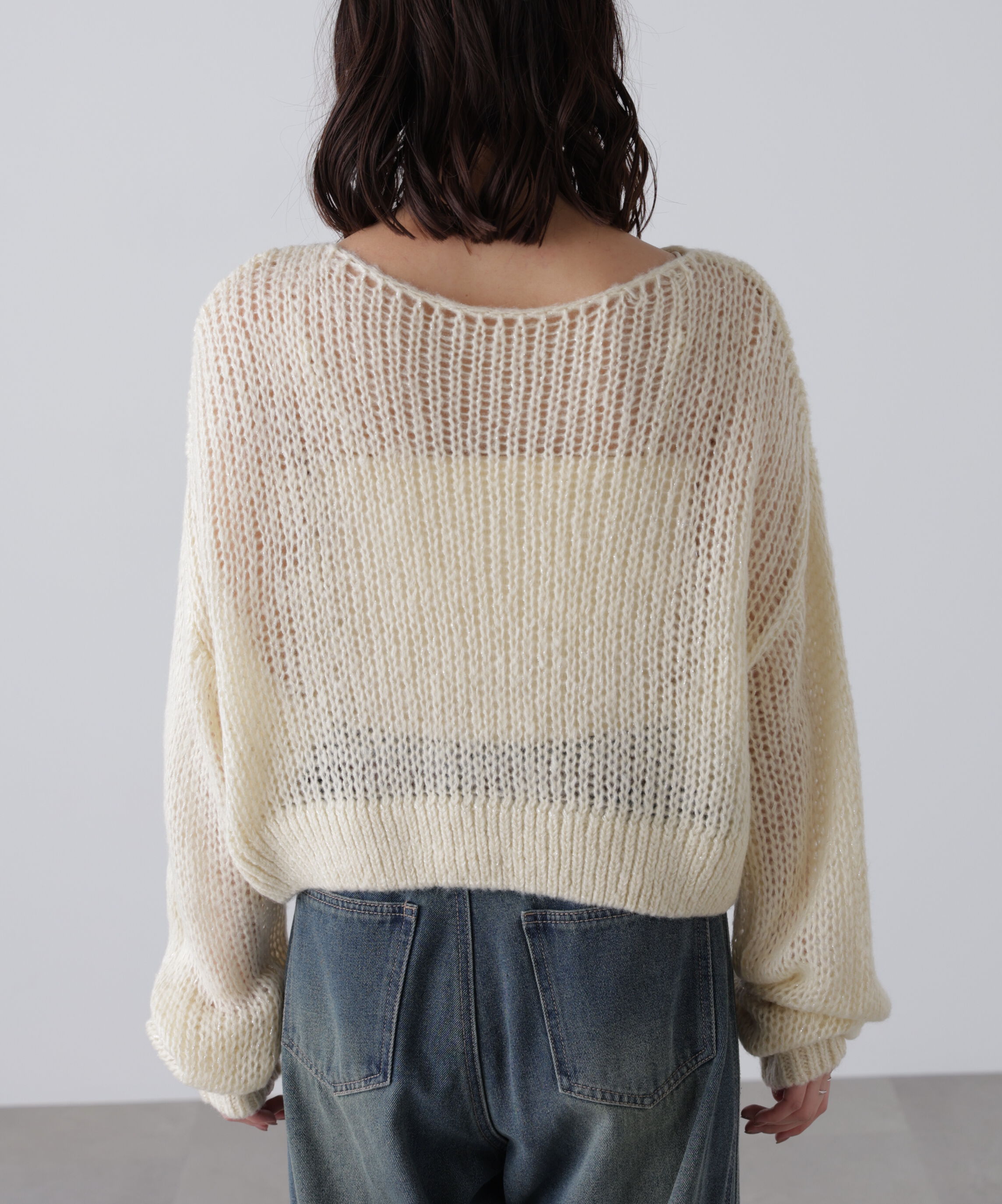  「シアーモヘヤラメニット」|ニット・セーター|