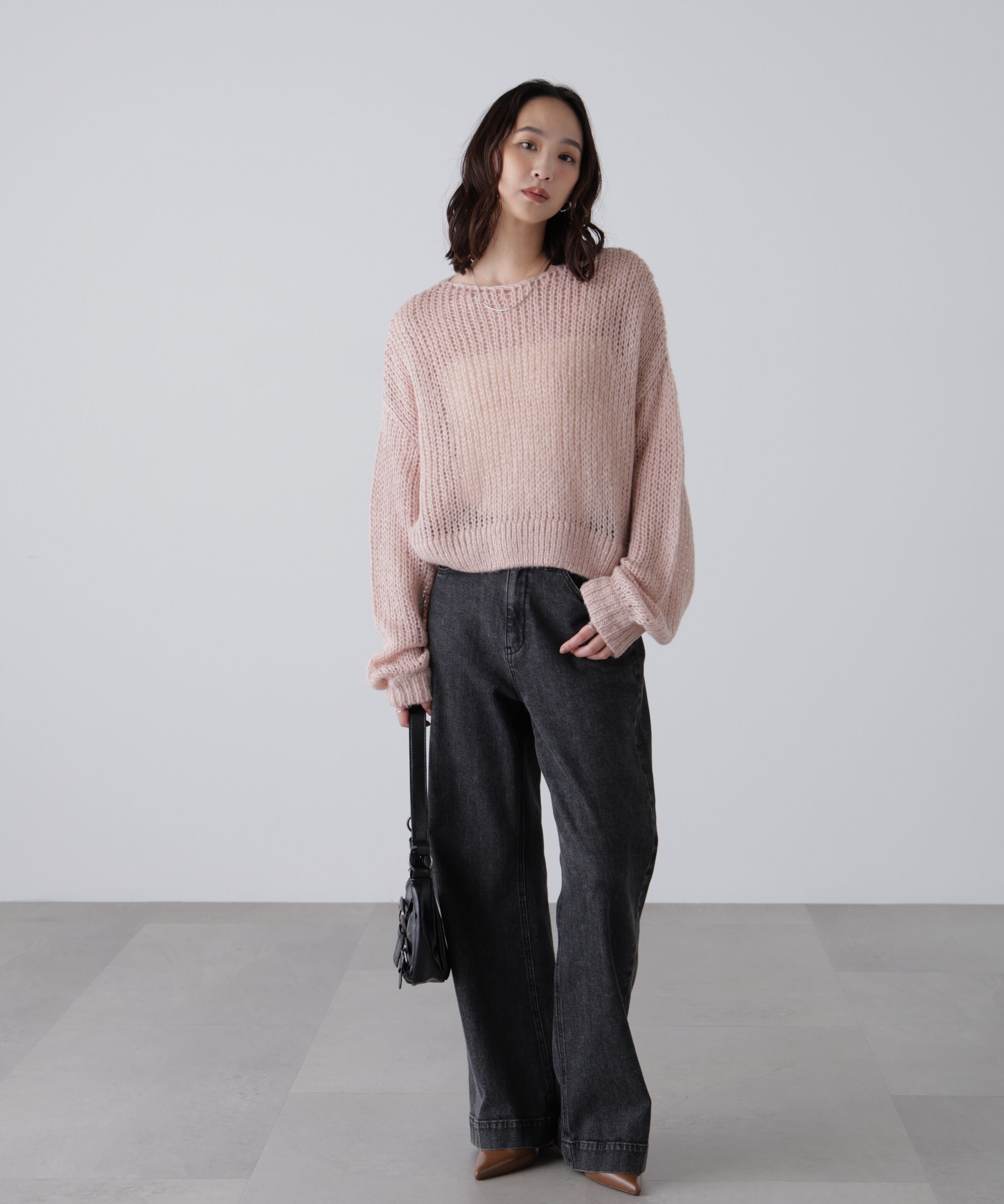  「シアーモヘヤラメニット」|ニット・セーター|