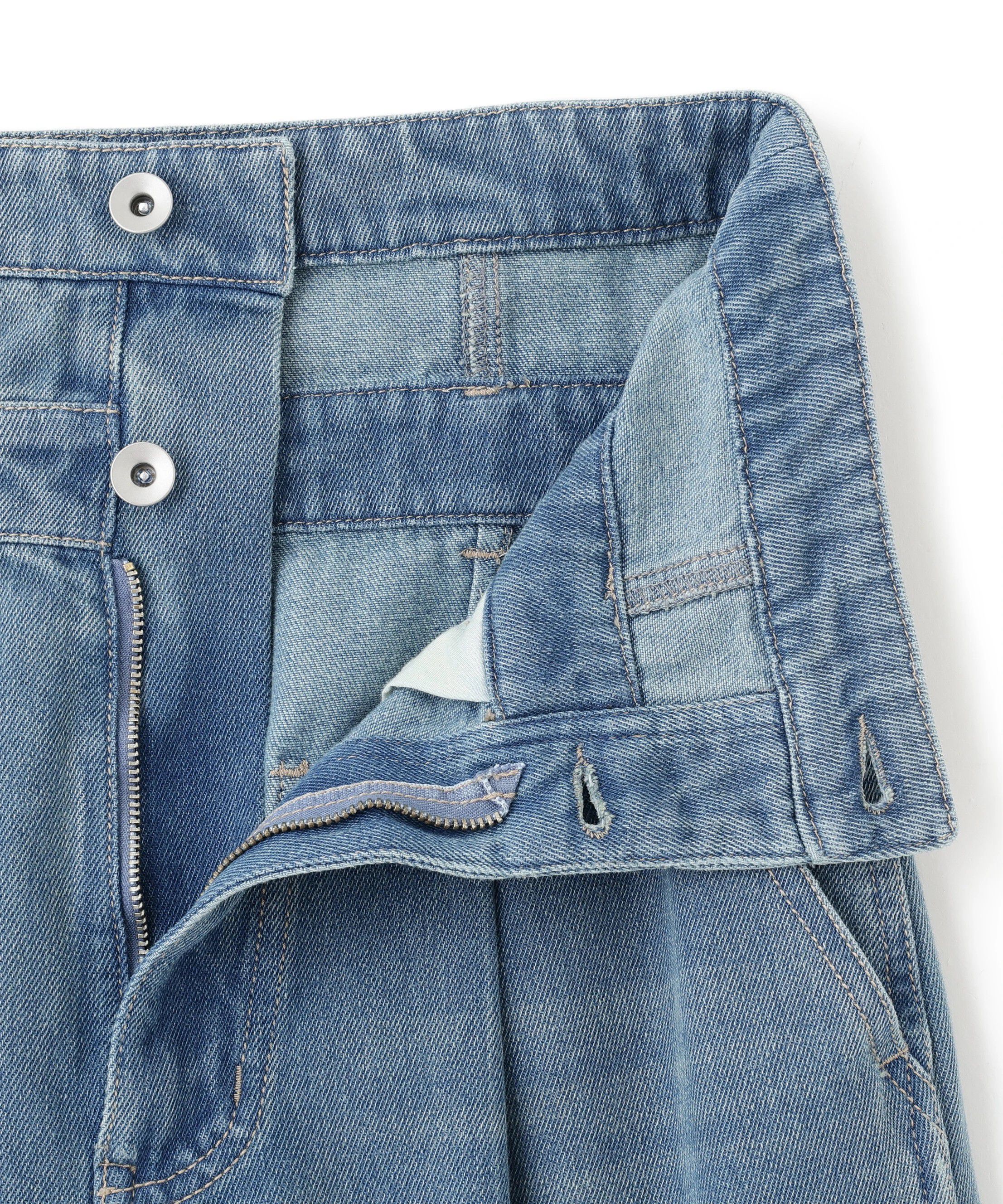  「折り返しハイウエストデニムパンツ」|その他|