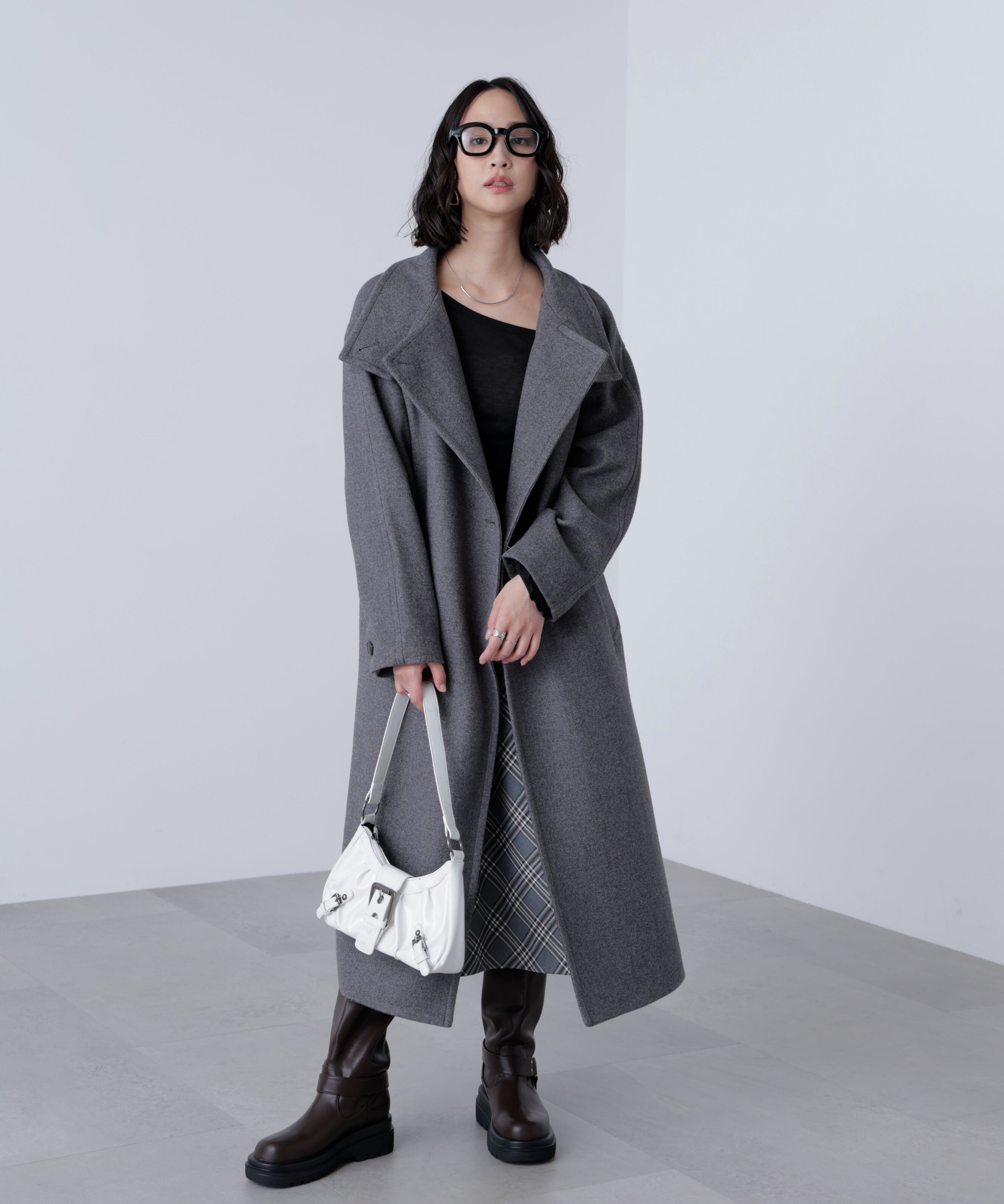  「[累計販売5000枚！選べる4色]スタンドカラーメルトンロングコート」|その他|