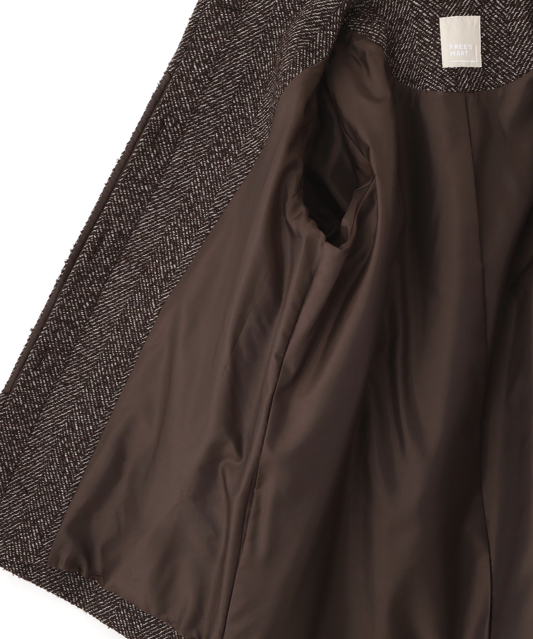  「スタンドカラーミドル丈ツイードコート」|その他|