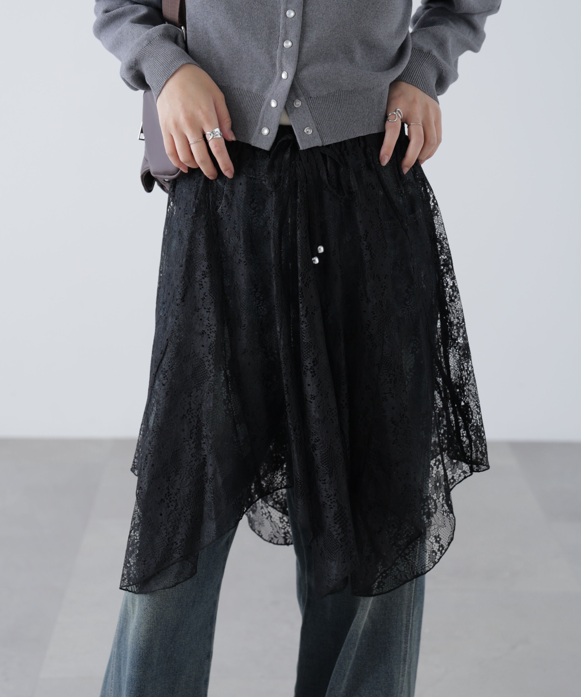  「イレヘムシアーレースミディスカート」|スカート|