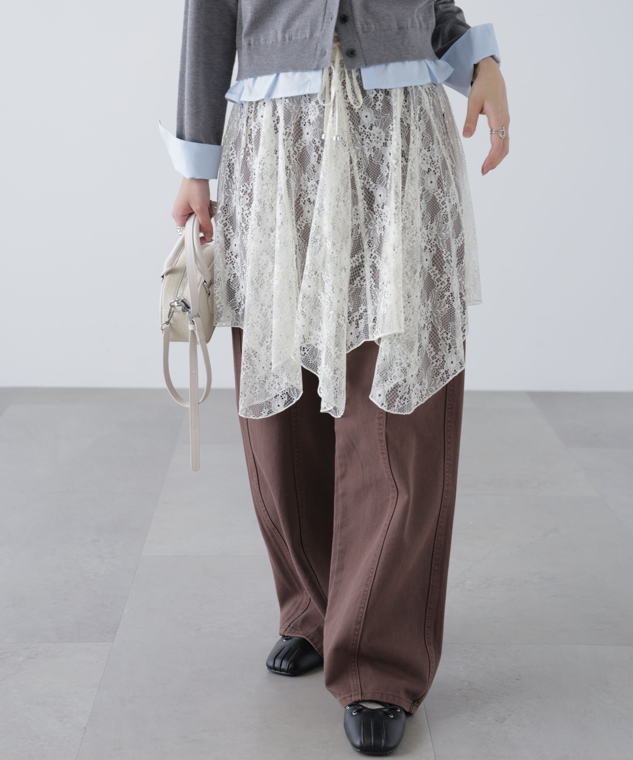  「イレヘムシアーレースミディスカート」|スカート|