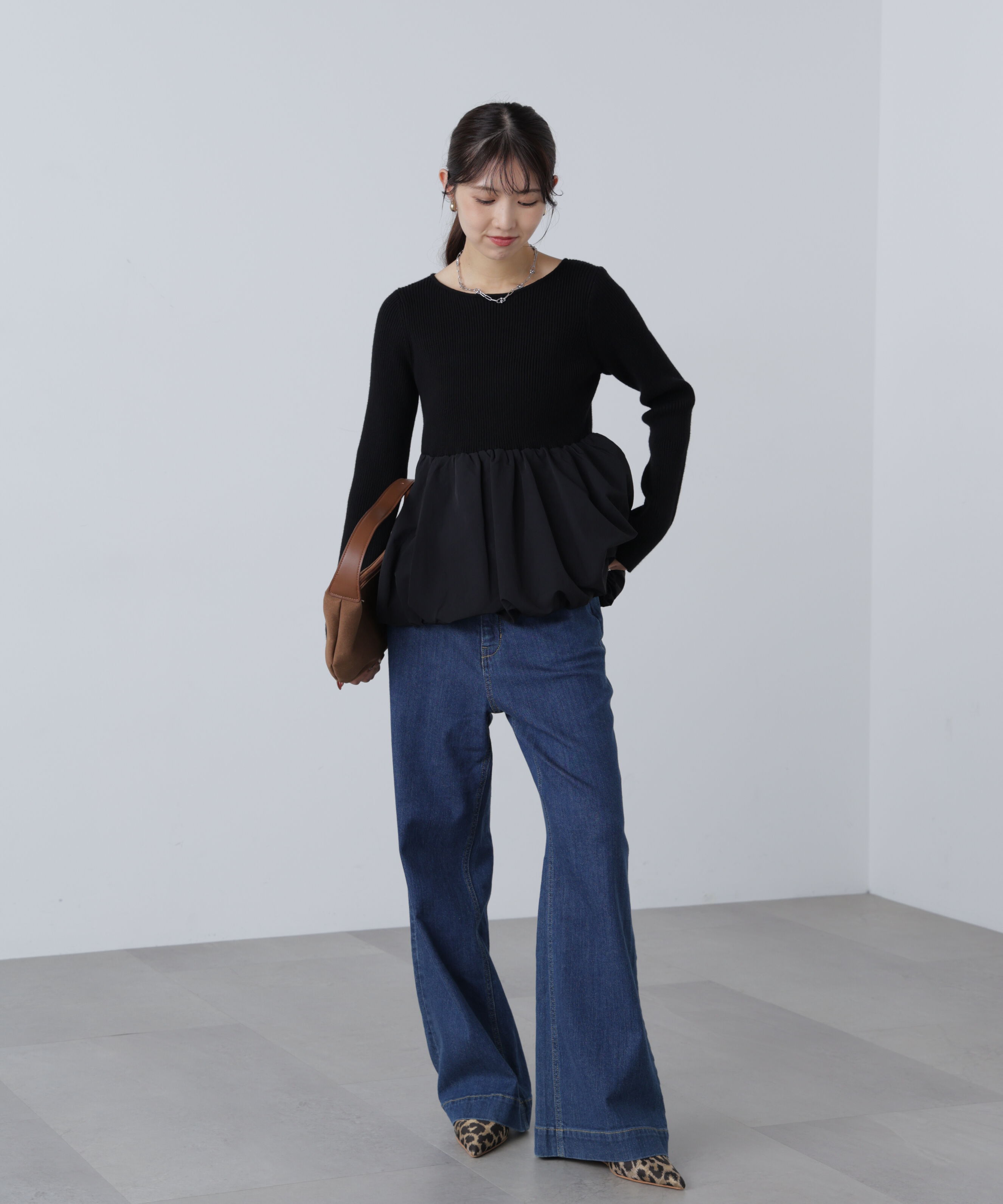  「ペプラムバルーンニット」|ニット・セーター|