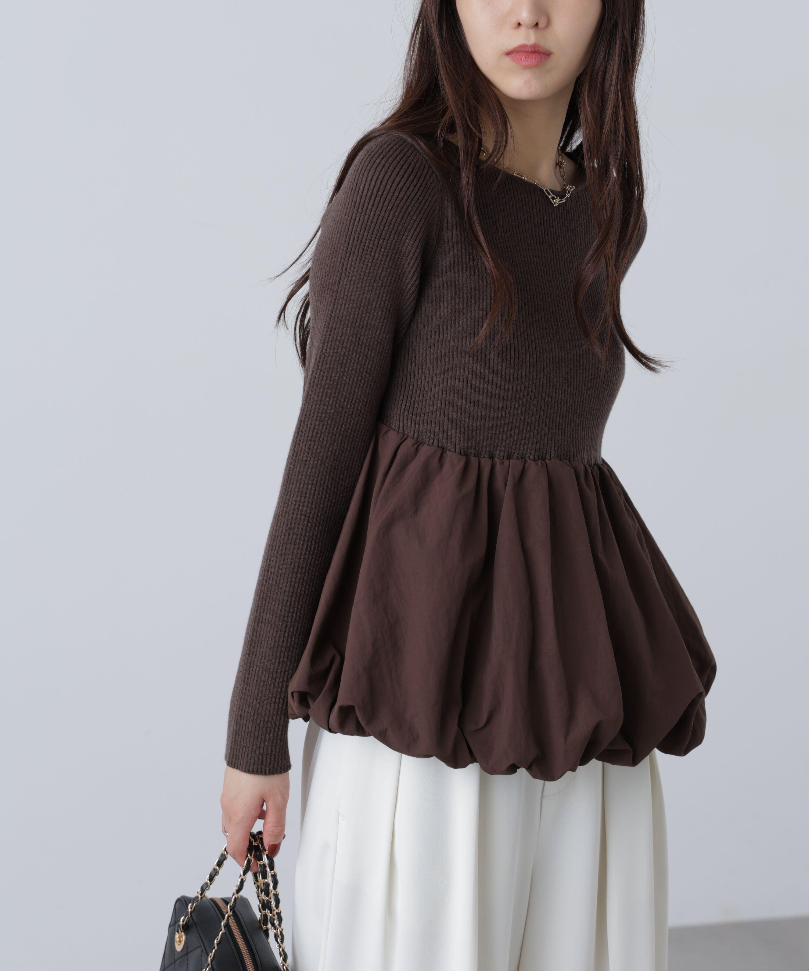  「ペプラムバルーンニット」|ニット・セーター|