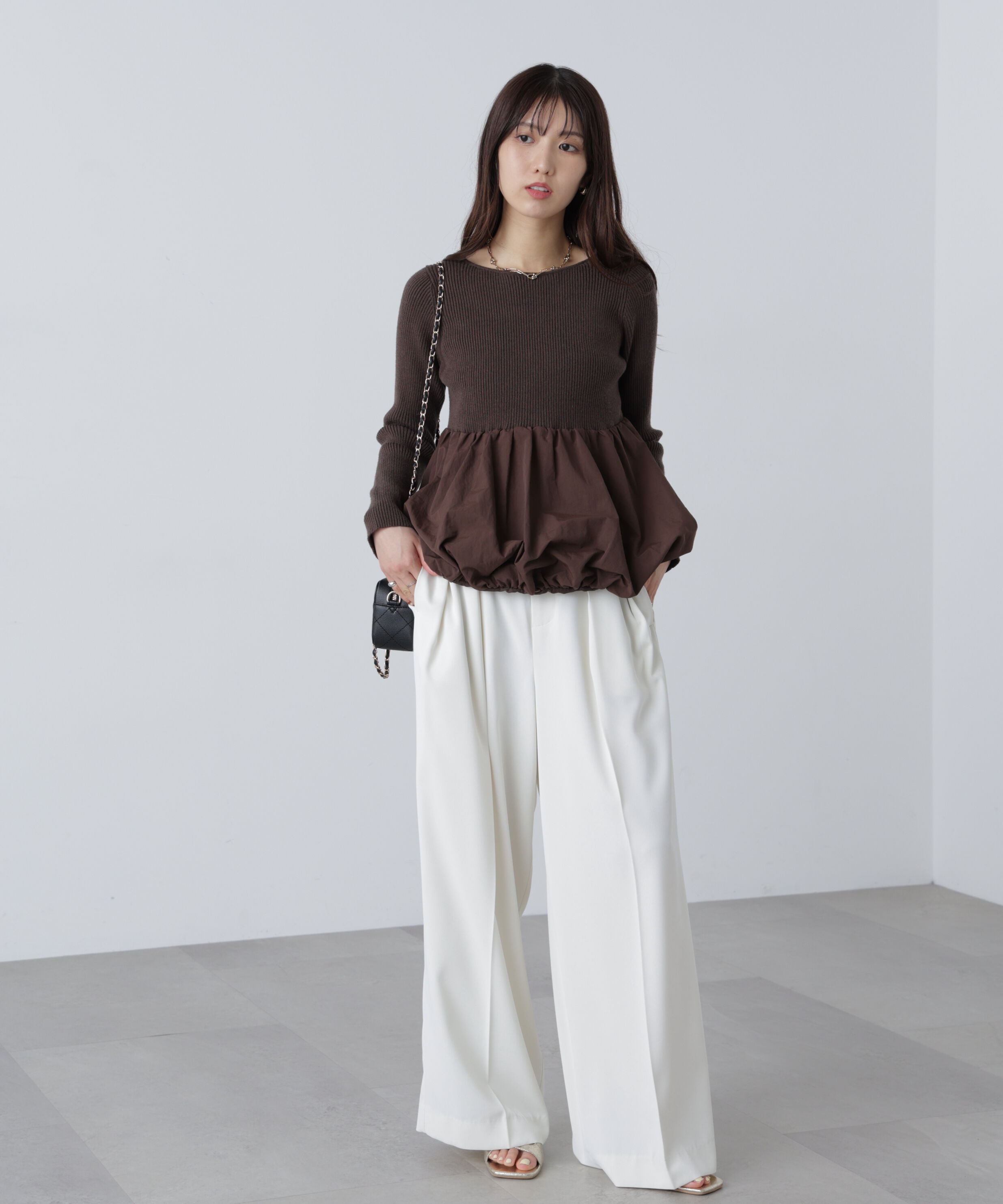  「ペプラムバルーンニット」|ニット・セーター|