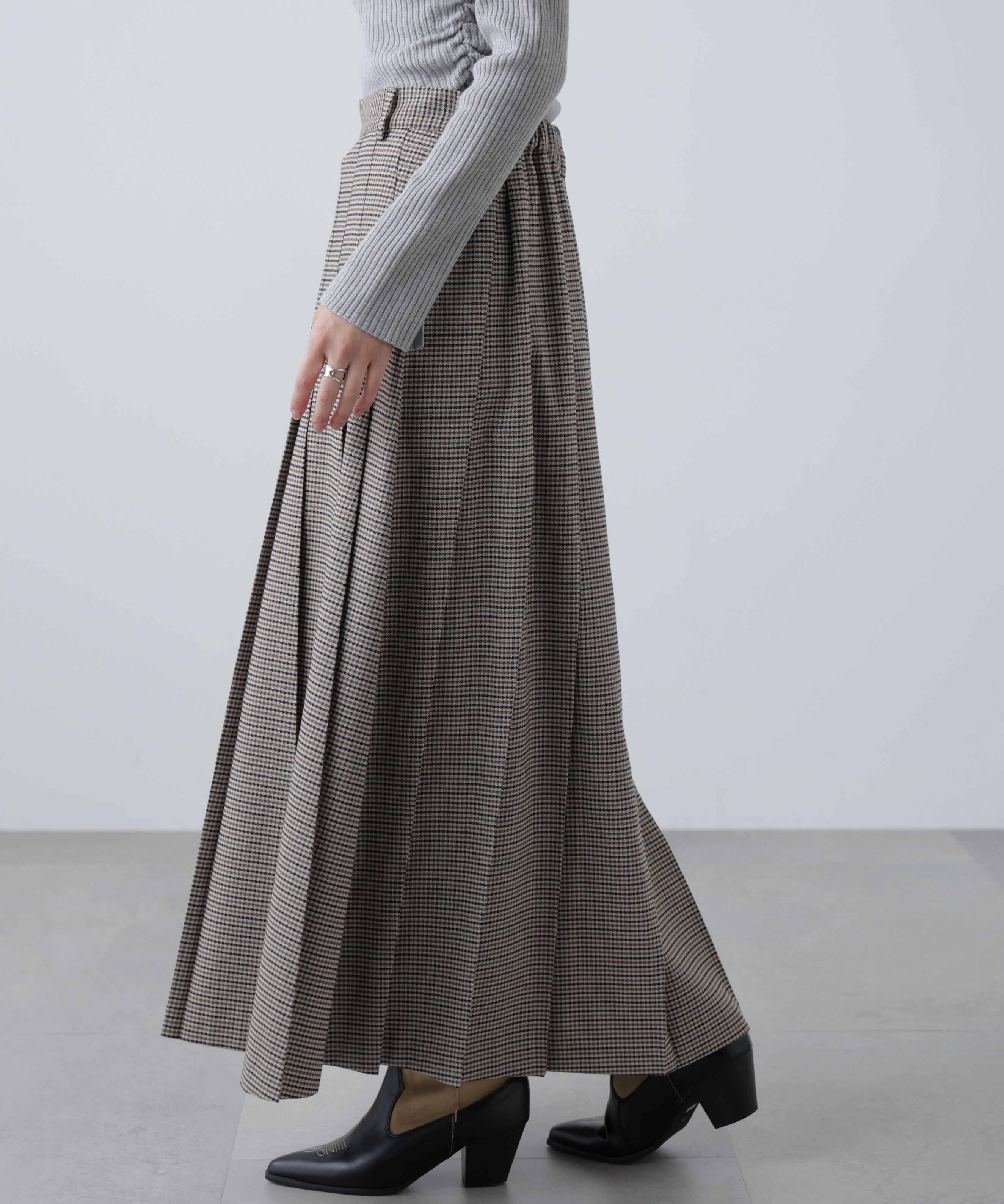  「プリーツロングスカート」|スカート|