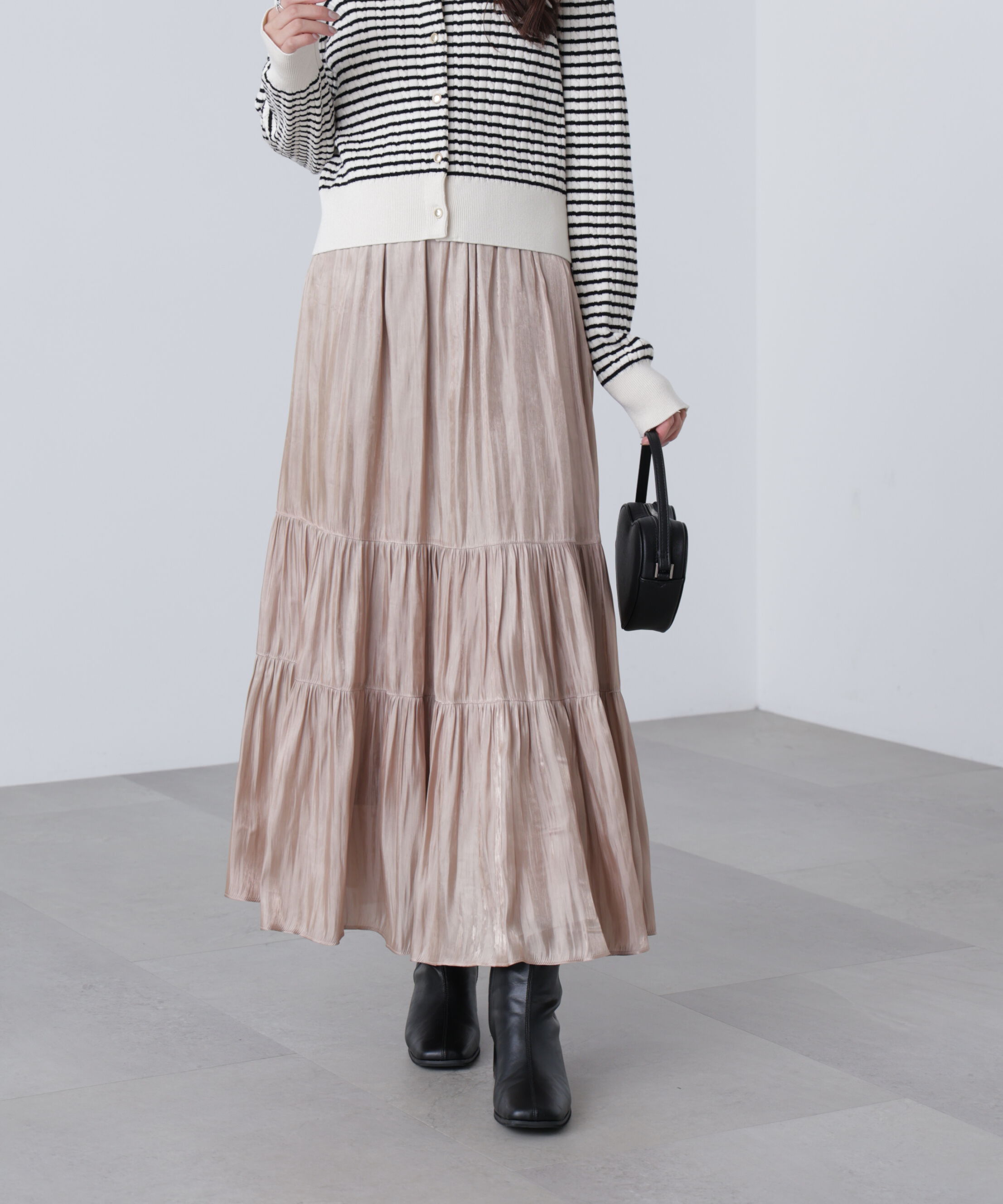  「シャイニーティアードスカート」|スカート|