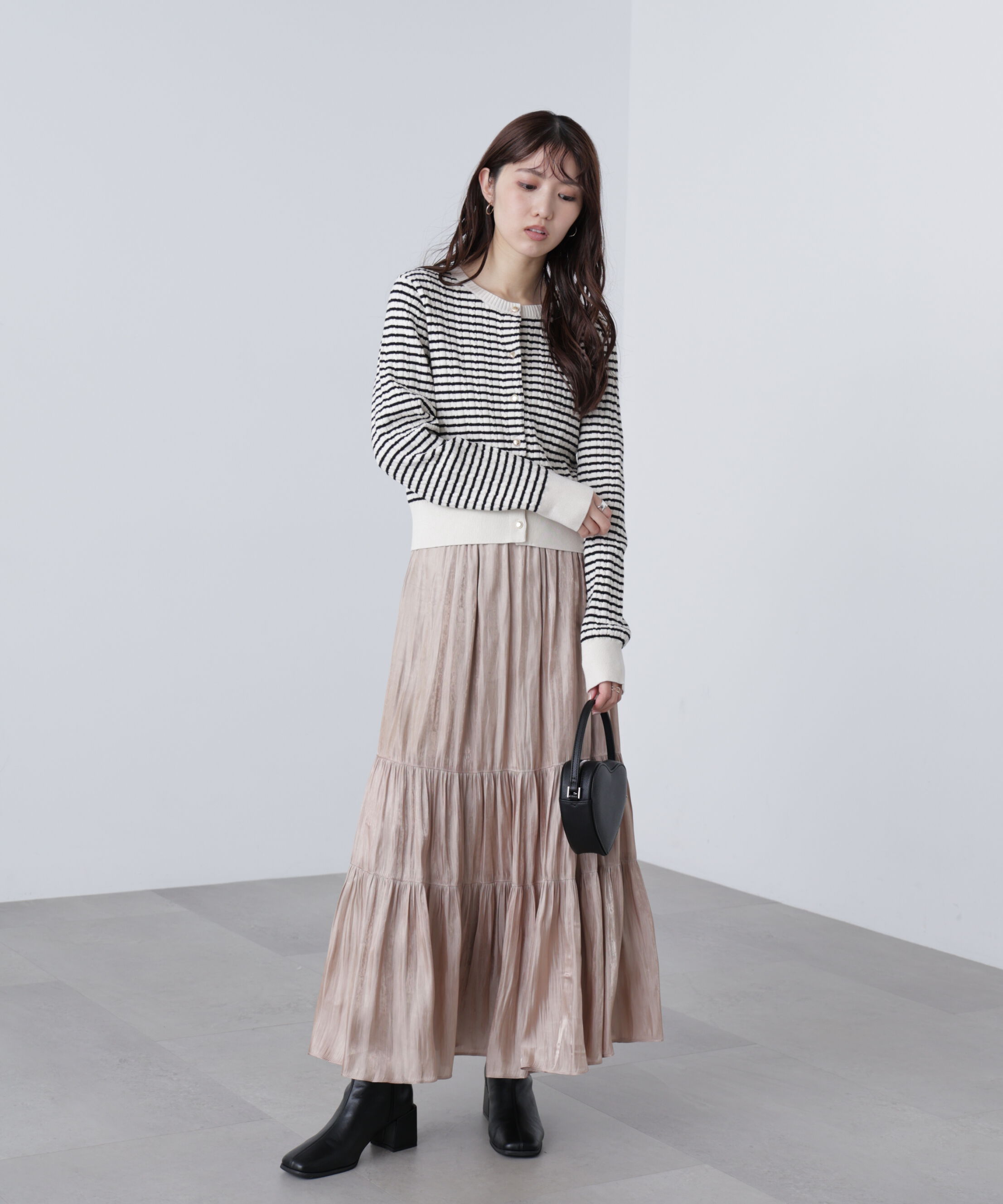  「シャイニーティアードスカート」|スカート|