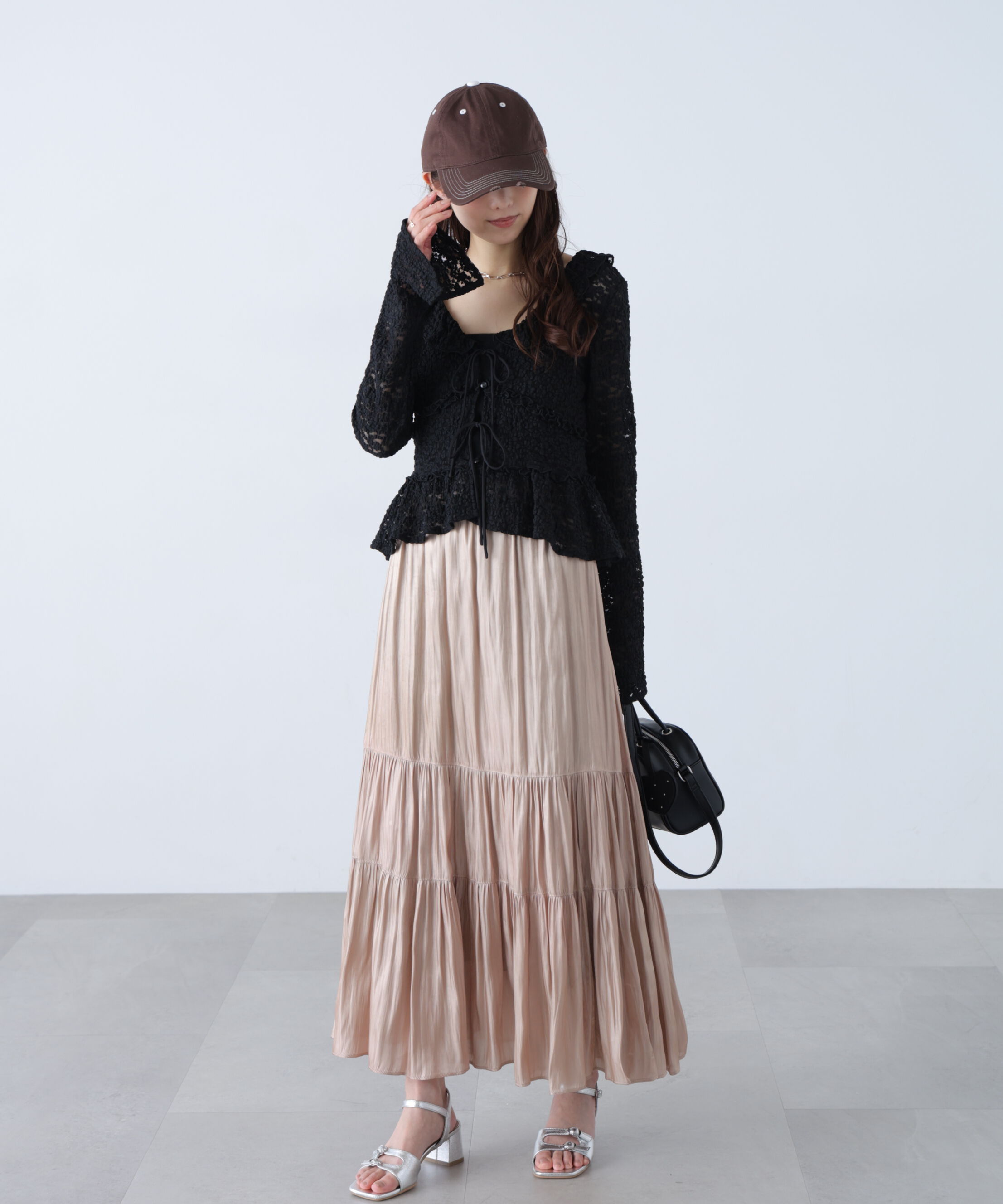  「シャイニーティアードスカート」|スカート|