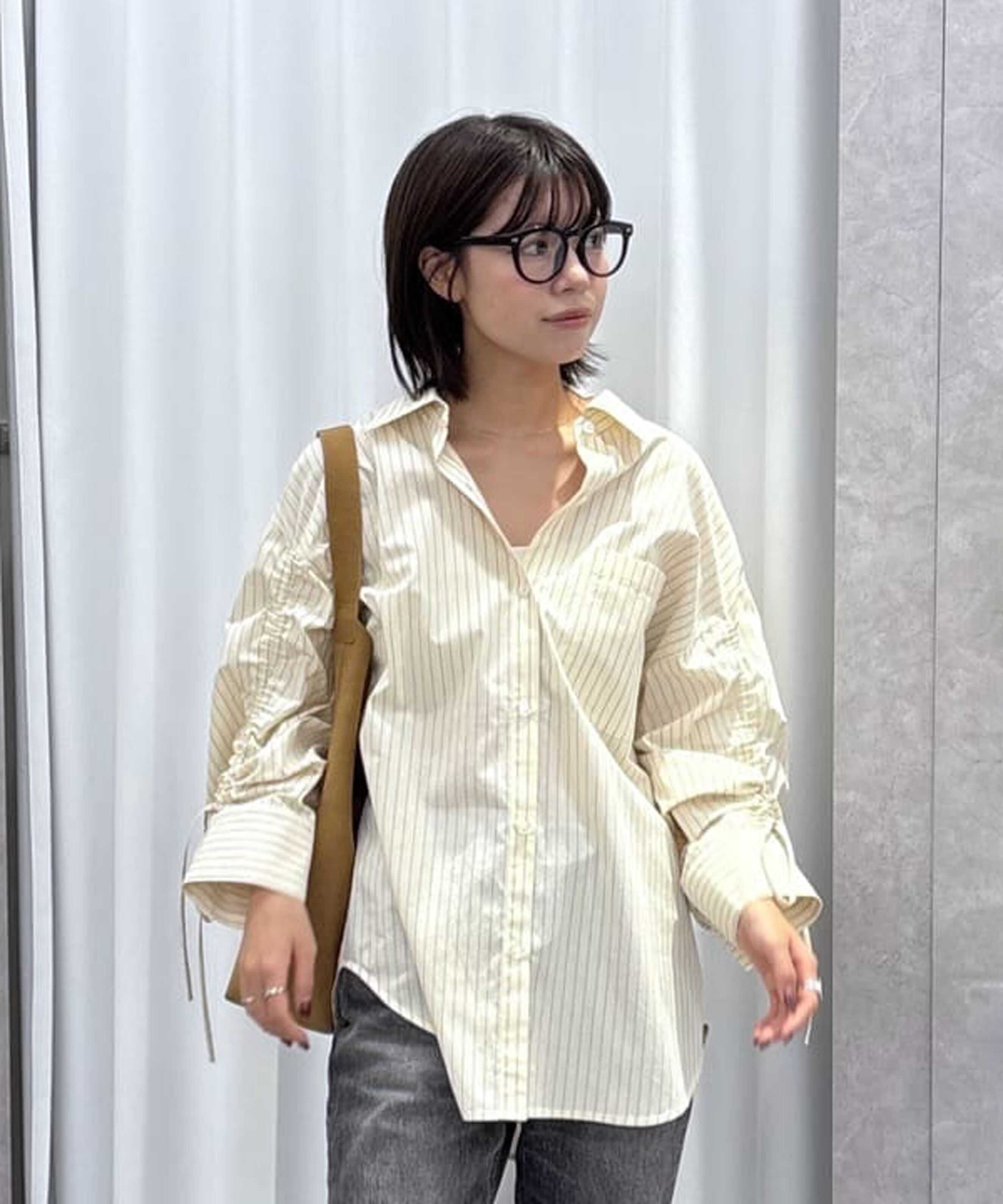  「袖シャーリングオーバーシャツ」|シャツ・ブラウス|ホワイトスト 1