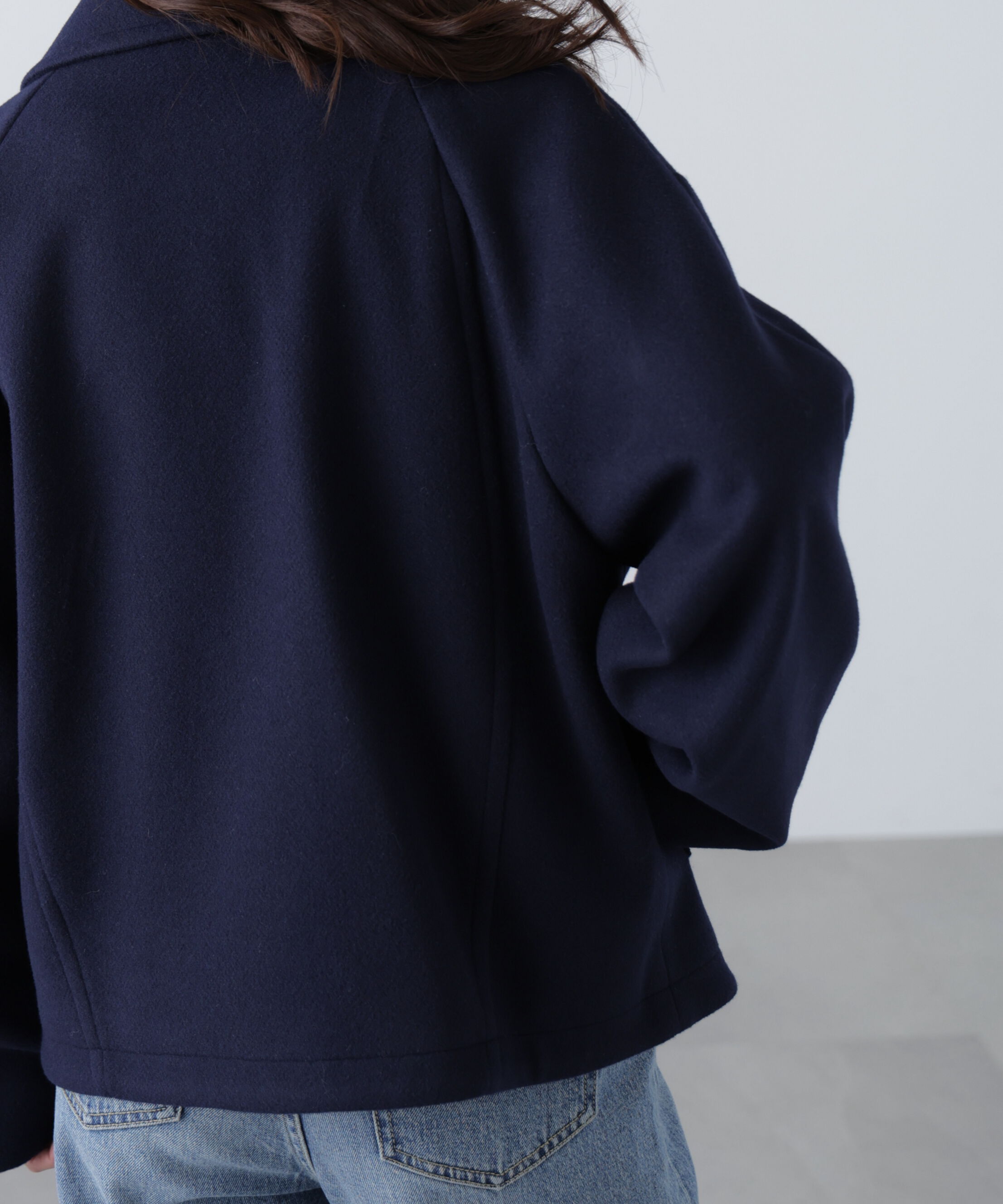  「ミドル丈オーバーピーコート〈ＭＦＭ〉」|ブルゾン・スタジャン|