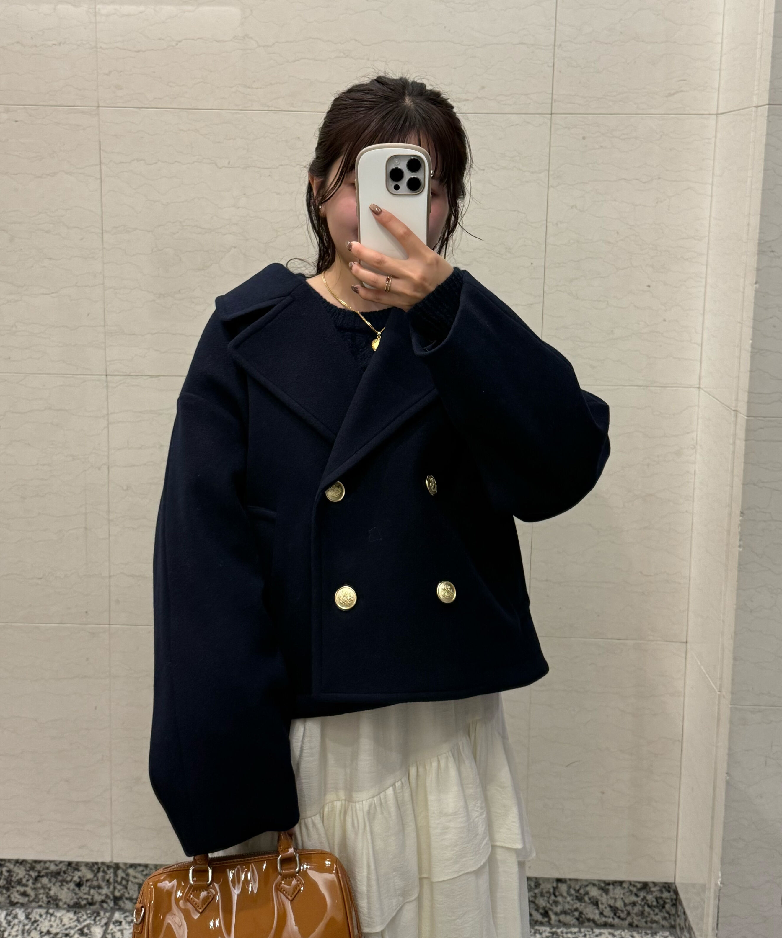  「ミドル丈オーバーピーコート〈ＭＦＭ〉」|ブルゾン・スタジャン|