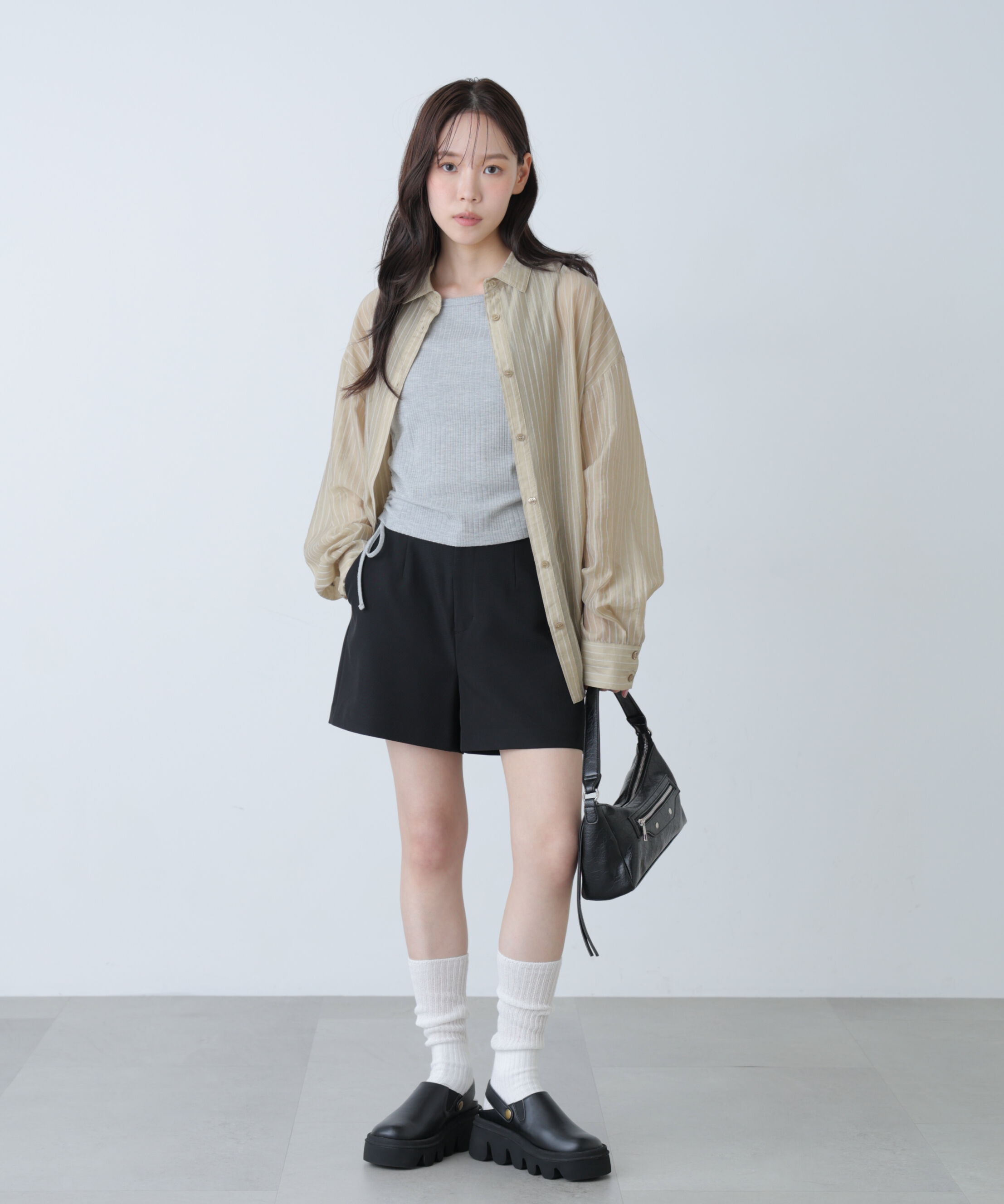  「〈セットアップ対応〉ハイウエストショートパンツ」|その他|