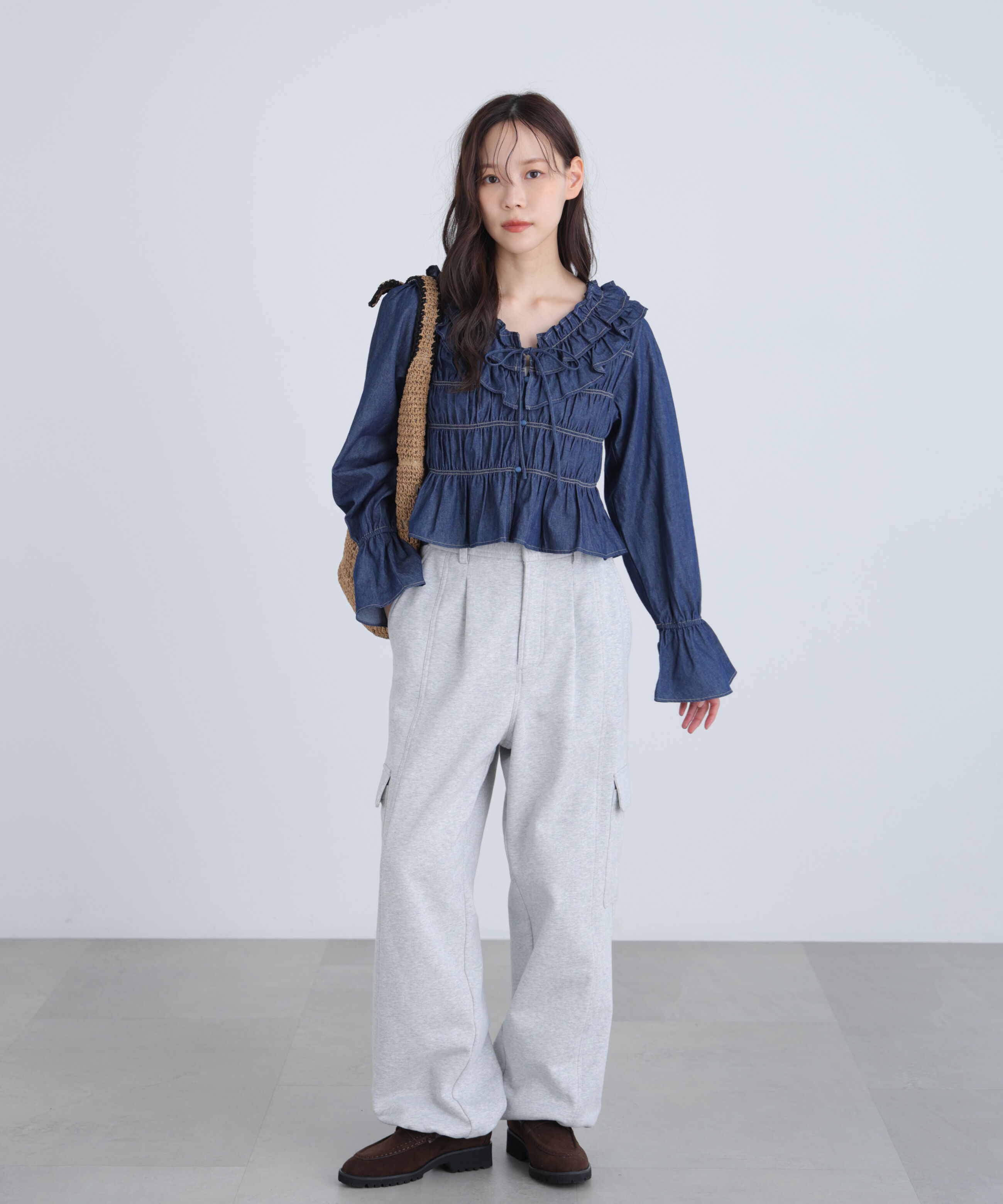  「アソート前後2wayフリルブラウス」|シャツ・ブラウス|