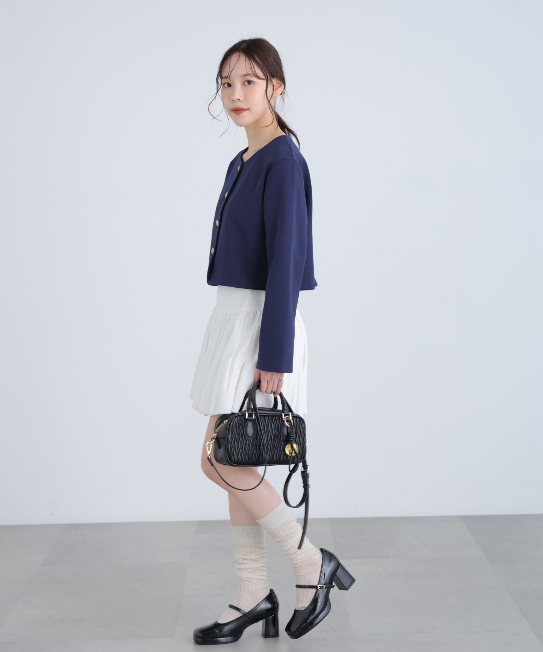  「金ボタンノーカラージャケット」|ブルゾン・スタジャン|