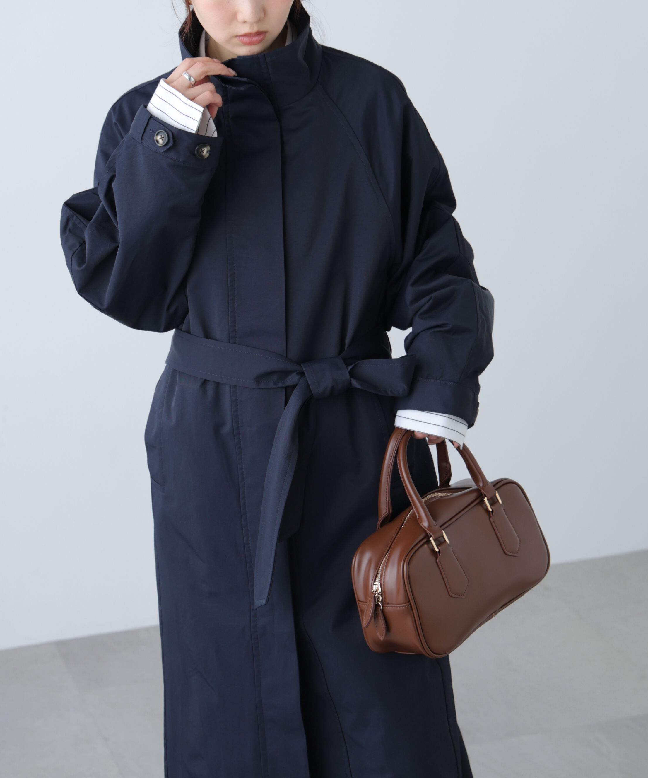  「スタンドカラーロングトレンチコート」|その他|