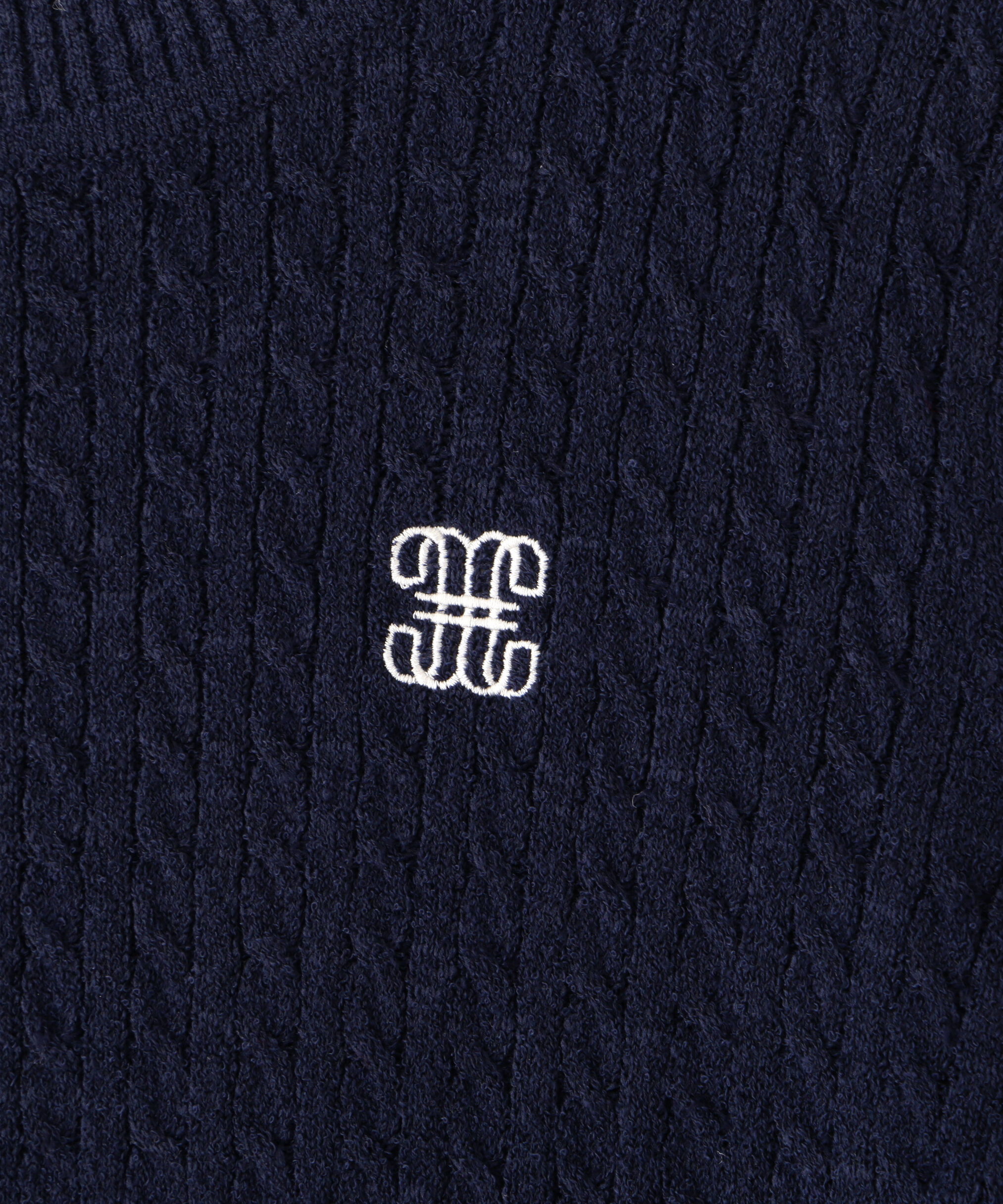  「ミニブークレーケーブルニット」|ニット・セーター|