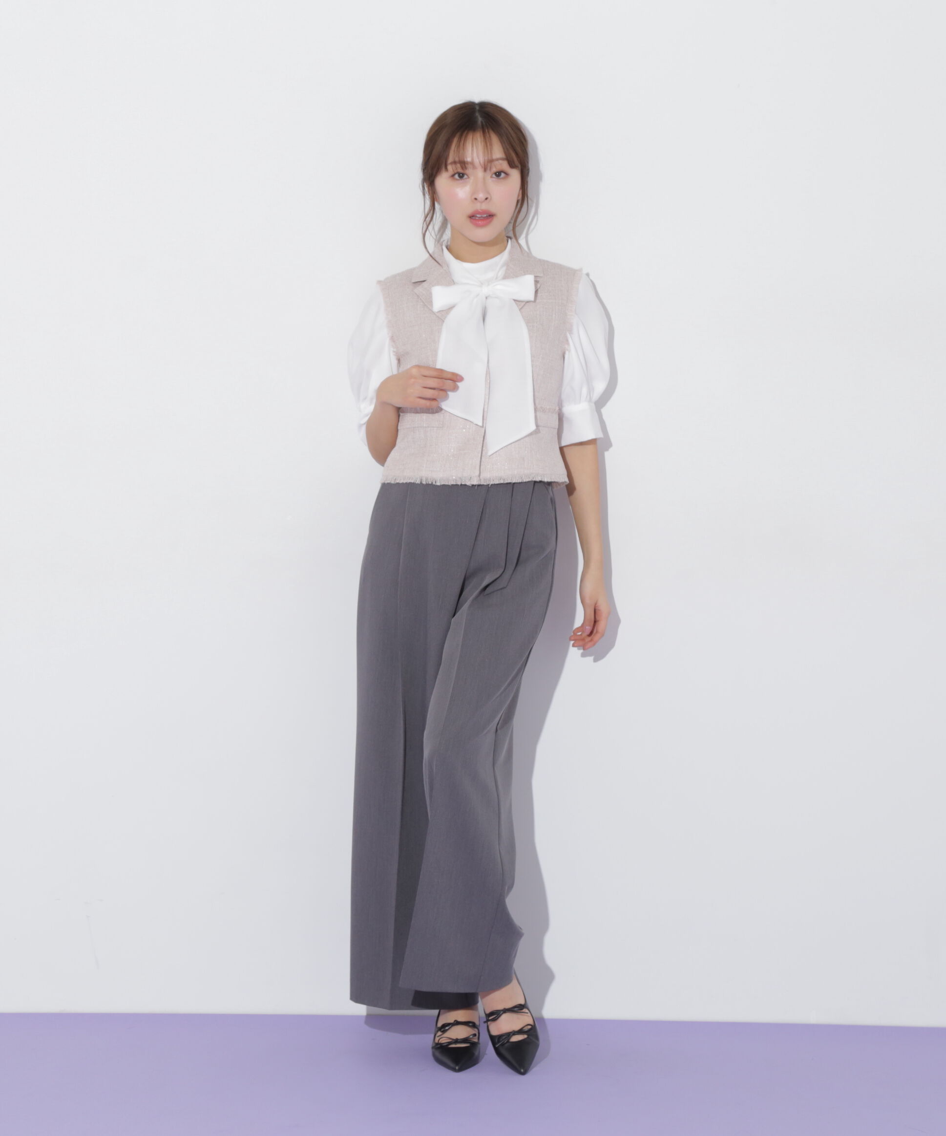  「ショート丈テーラードジレ」|その他|