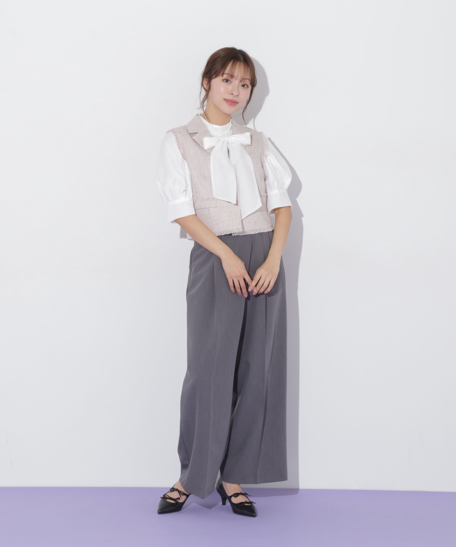  「ショート丈テーラードジレ」|その他|